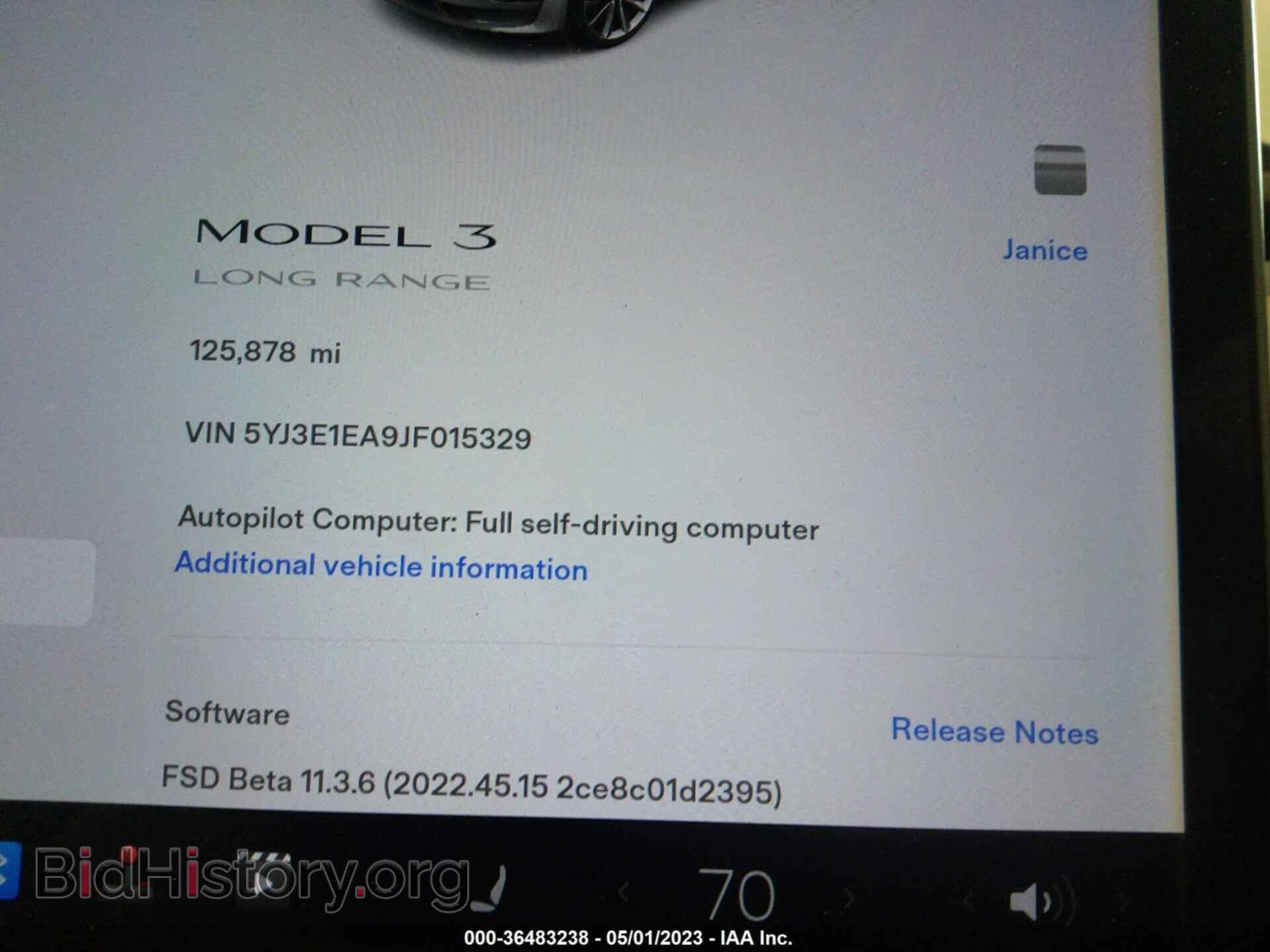 2018 TESLA MODEL 3 - VIN: 5YJ3E1EA9JF015329 - Фото 7