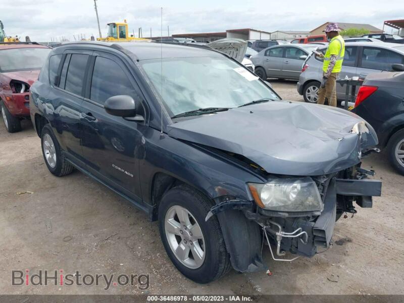 2014 Jeep COMPASS Sport (VIN 1C4NJCBAXED829703) — фото 1 из 12, IAAI, повреждение: передняя часть