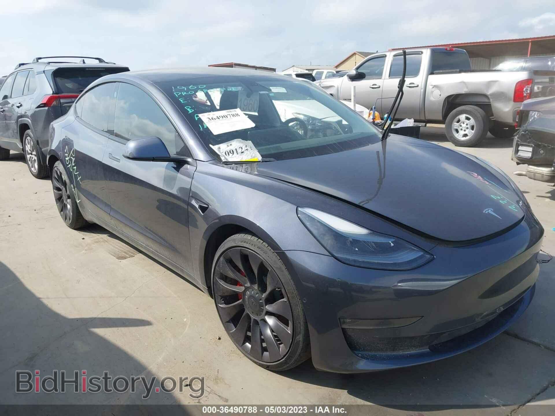 Photo 5YJ3E1EC0MF025284 - TESLA MODEL 3 2021