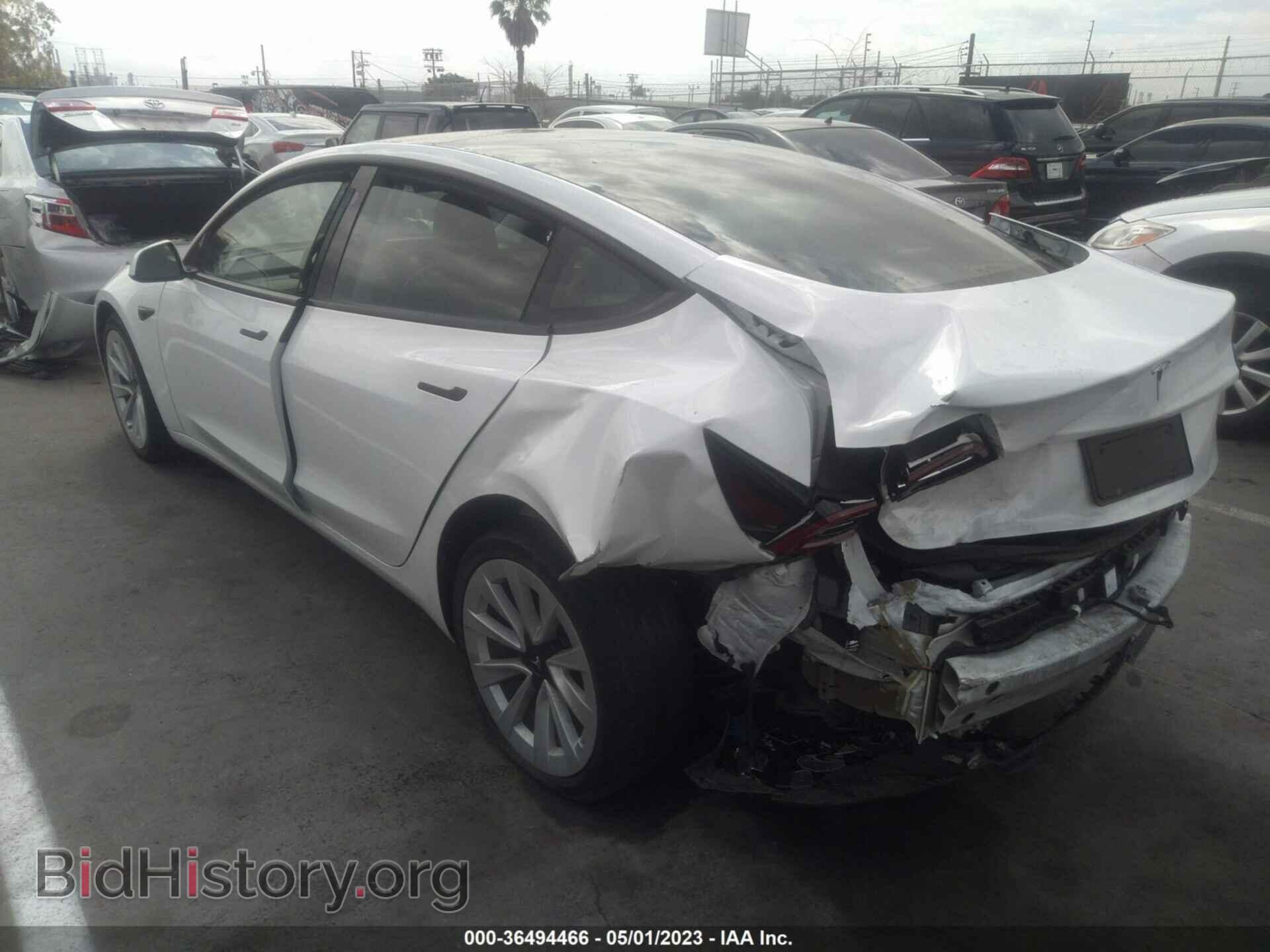 2022 TESLA MODEL 3 - VIN: 5YJ3E1EA4NF358359 - Фото 3