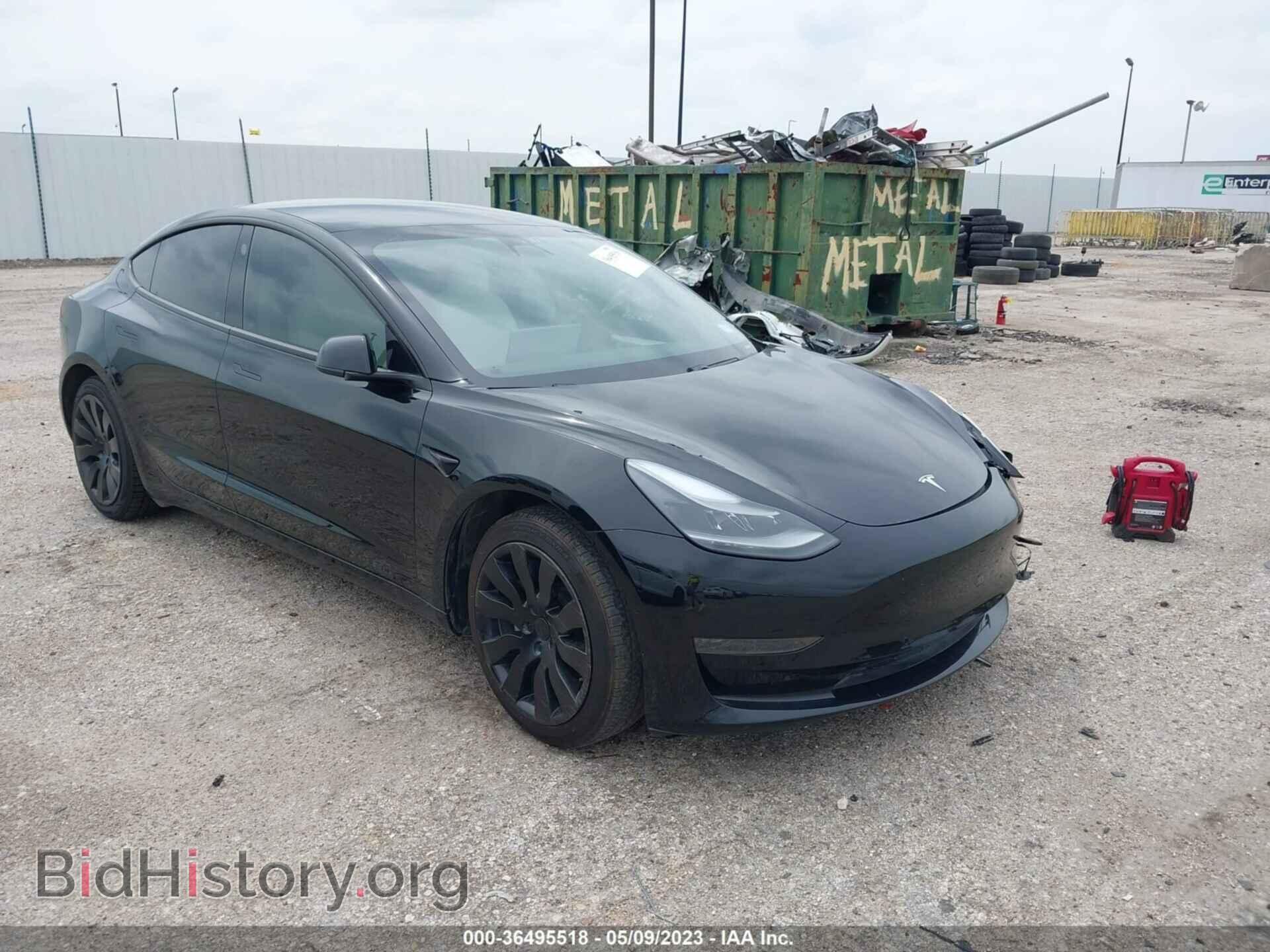 Photo 5YJ3E1EA3MF028193 - TESLA MODEL 3 2021