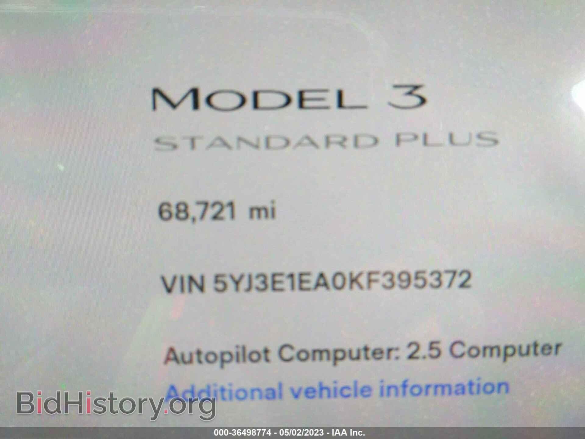 2019 TESLA MODEL 3 - VIN: 5YJ3E1EA0KF395372 - Фото 7