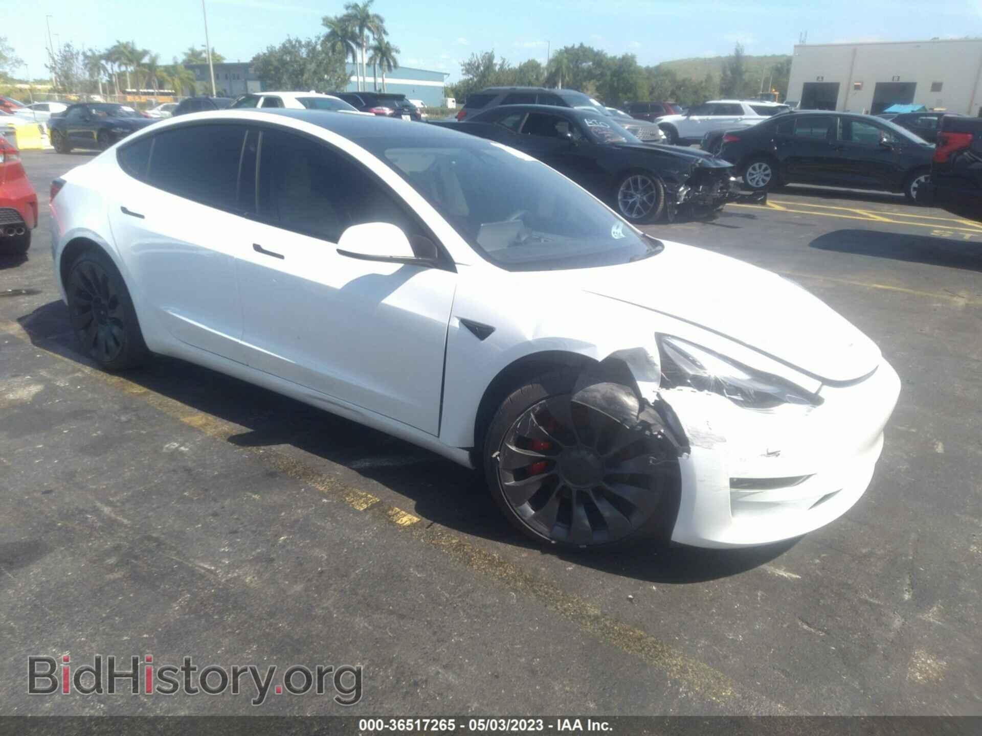 Photo 5YJ3E1EC2NF109740 - TESLA MODEL 3 2022