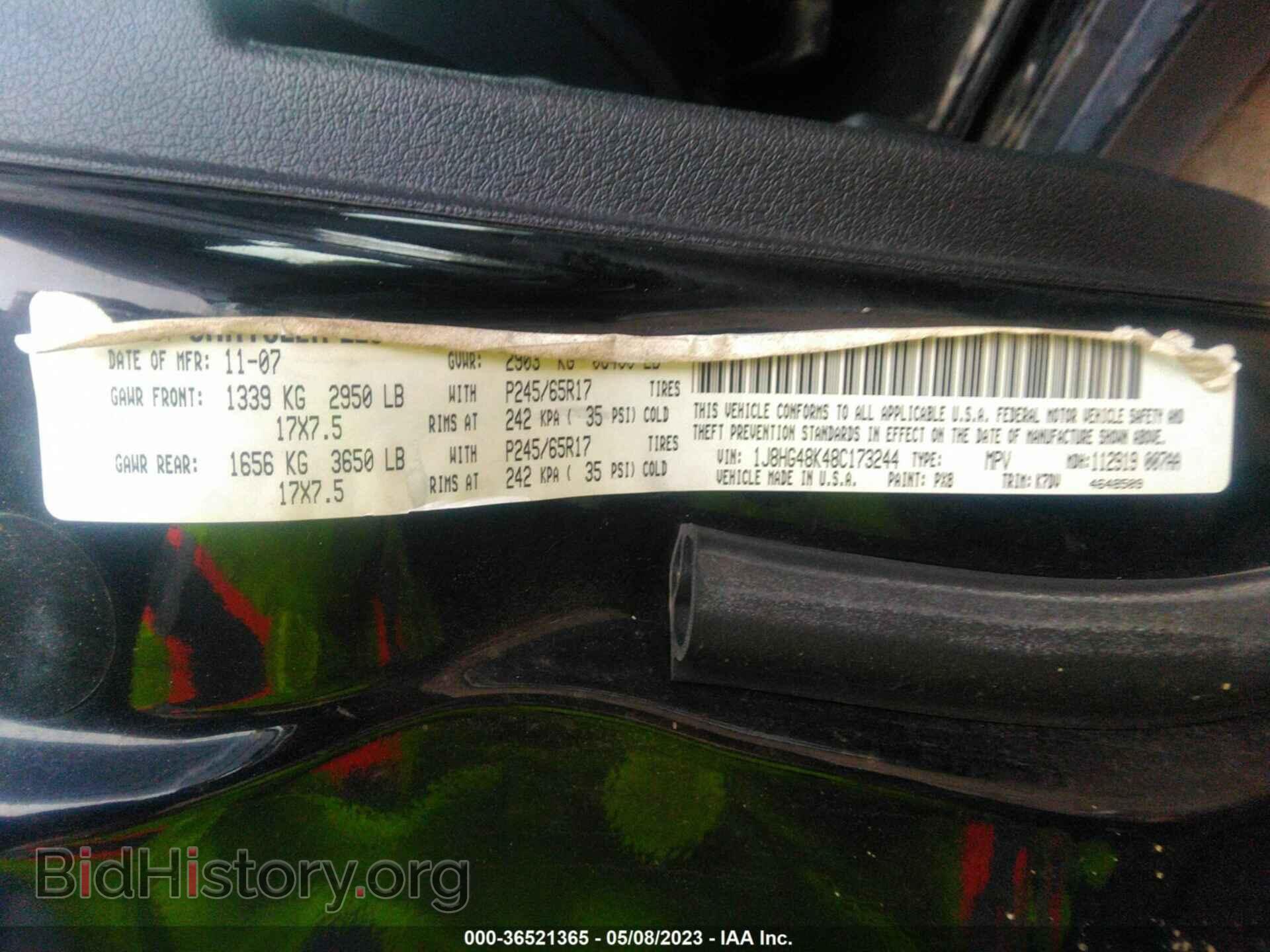 2008 JEEP COMMANDER - VIN: 1J8HG48K48C173244 - Фото 9