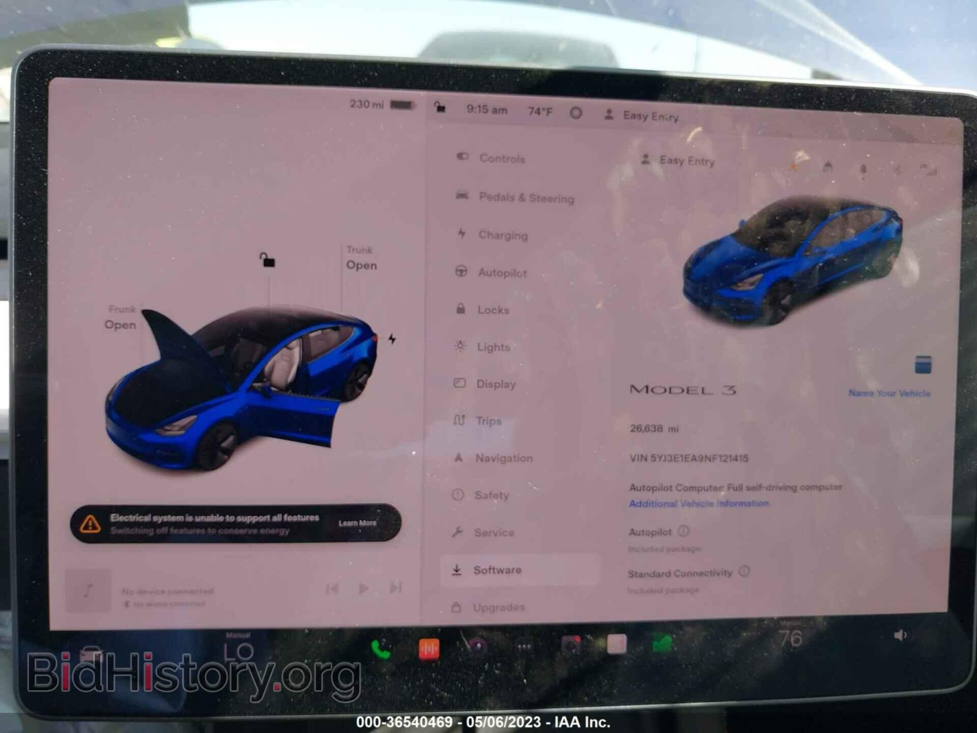 2022 TESLA MODEL 3 - VIN: 5YJ3E1EA9NF121415 - Фото 7