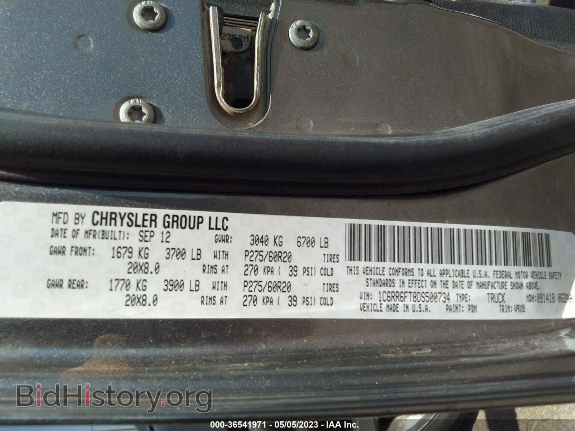 2013 RAM 1500 - VIN: 1C6RR6FT8DS500734 - Photo 9