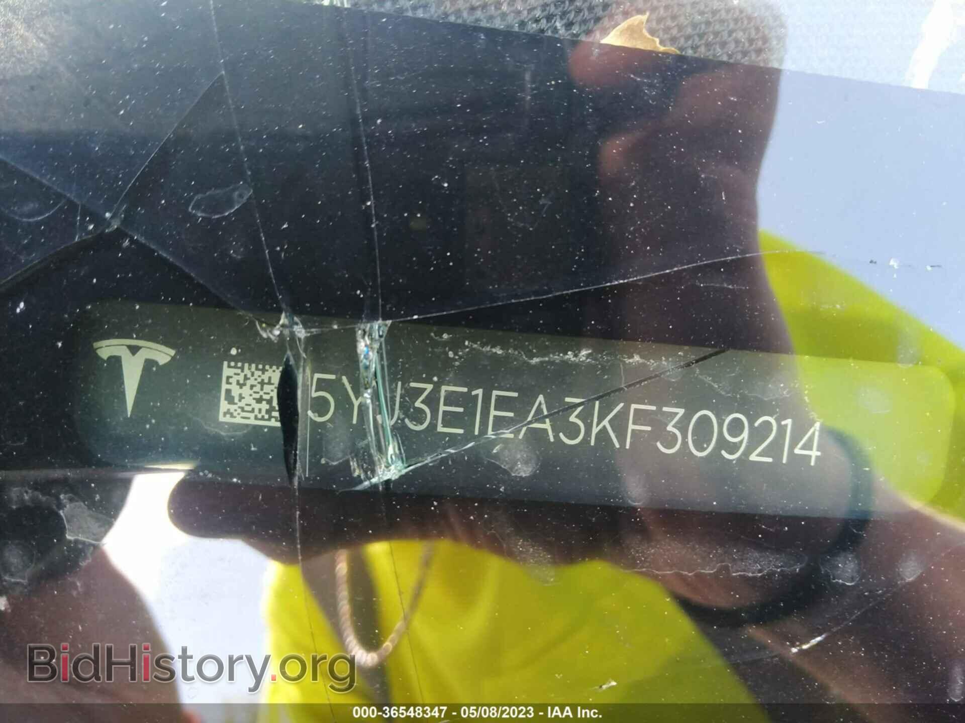 2019 TESLA MODEL 3 - VIN: 5YJ3E1EA3KF309214 - Фото 9