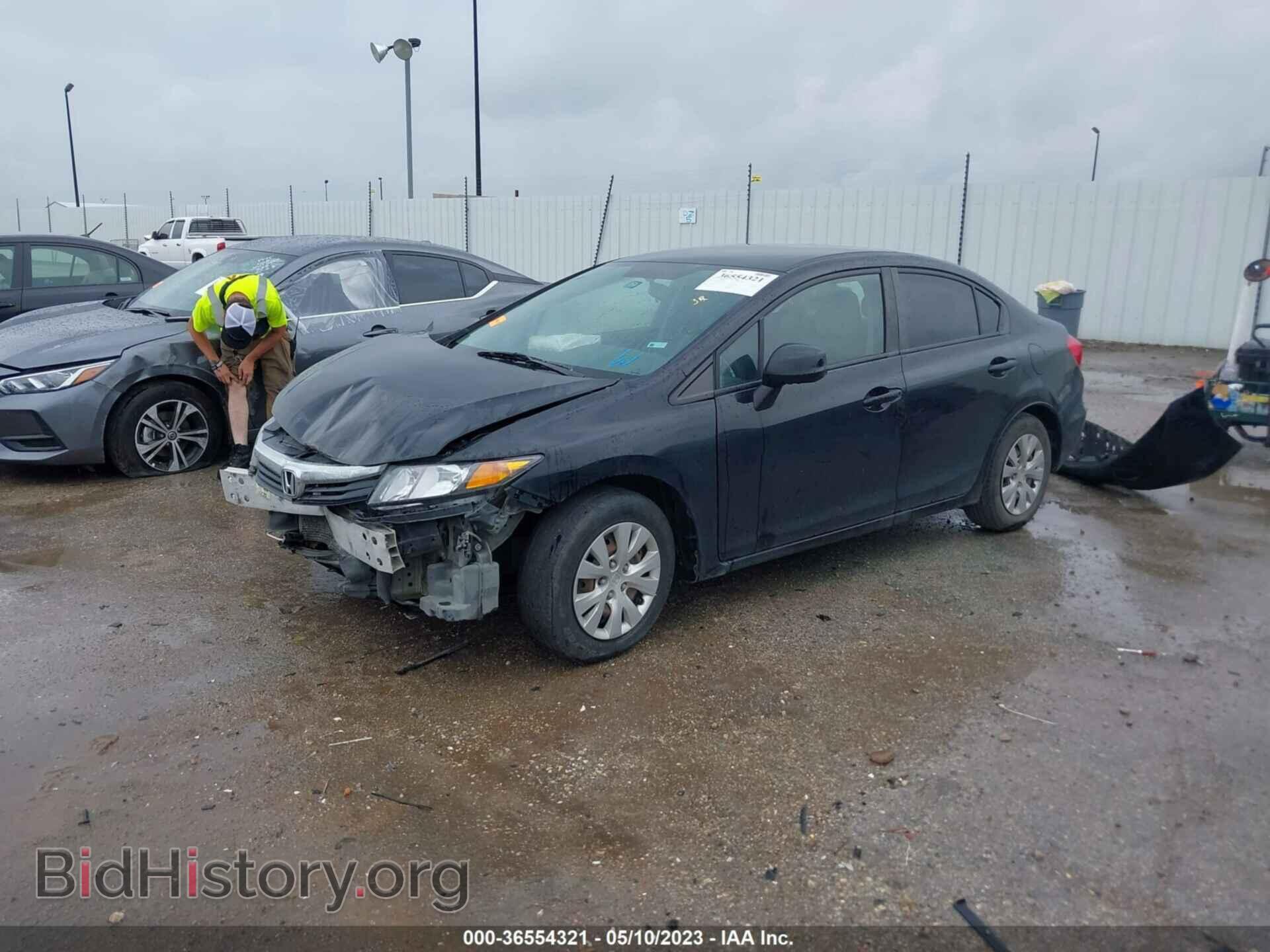 2012 HONDA CIVIC - VIN: 19XFB2F56CE300110 - Фото 2