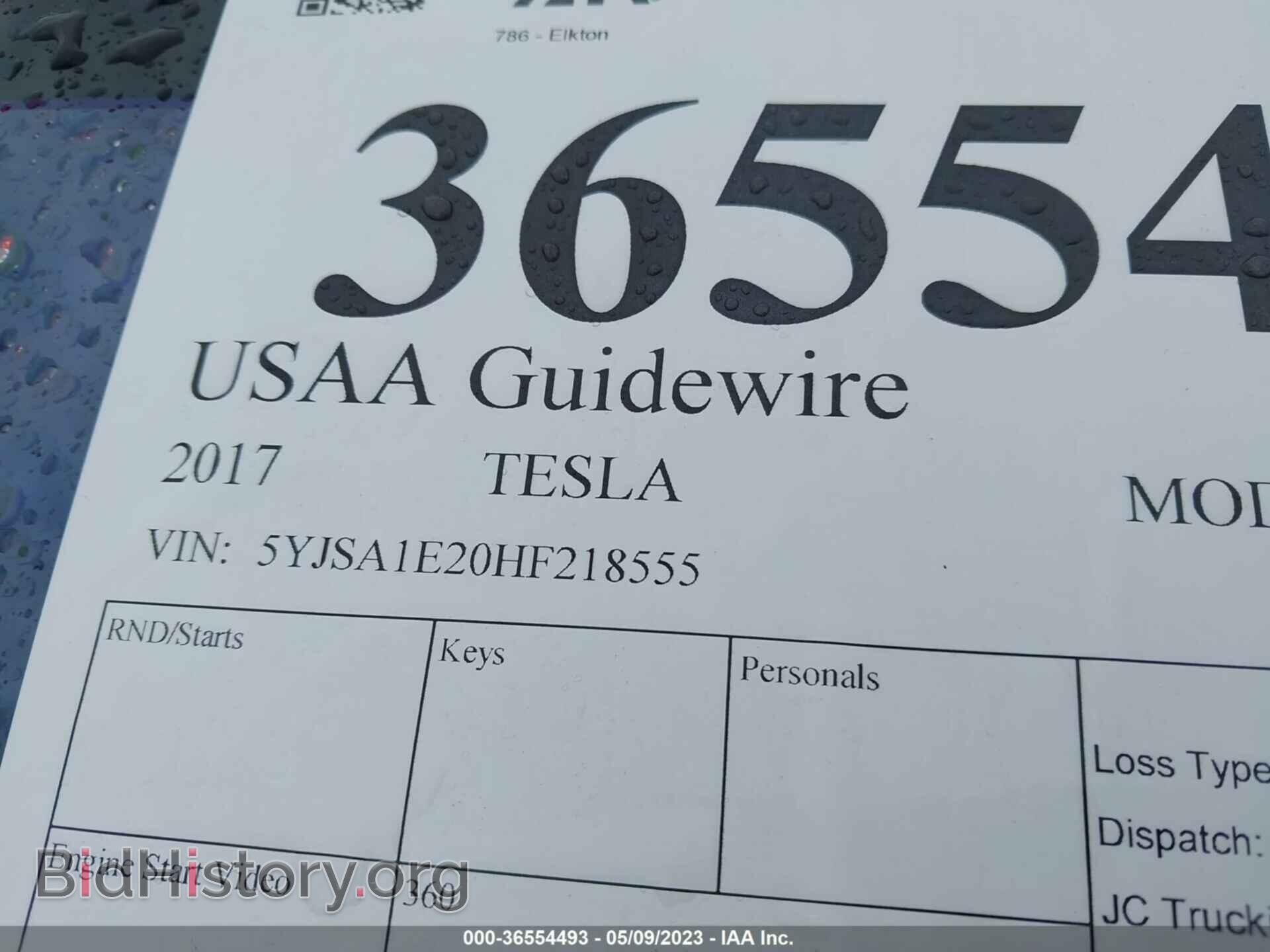 2017 TESLA MODEL S - VIN: 5YJSA1E20HF218555 - Photo 9