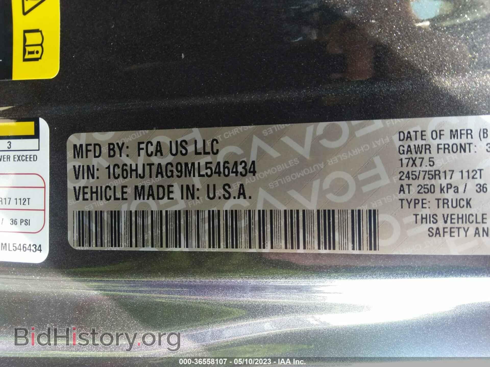 2021 JEEP GLADIATOR - VIN: 1C6HJTAG9ML546434 - Photo 9