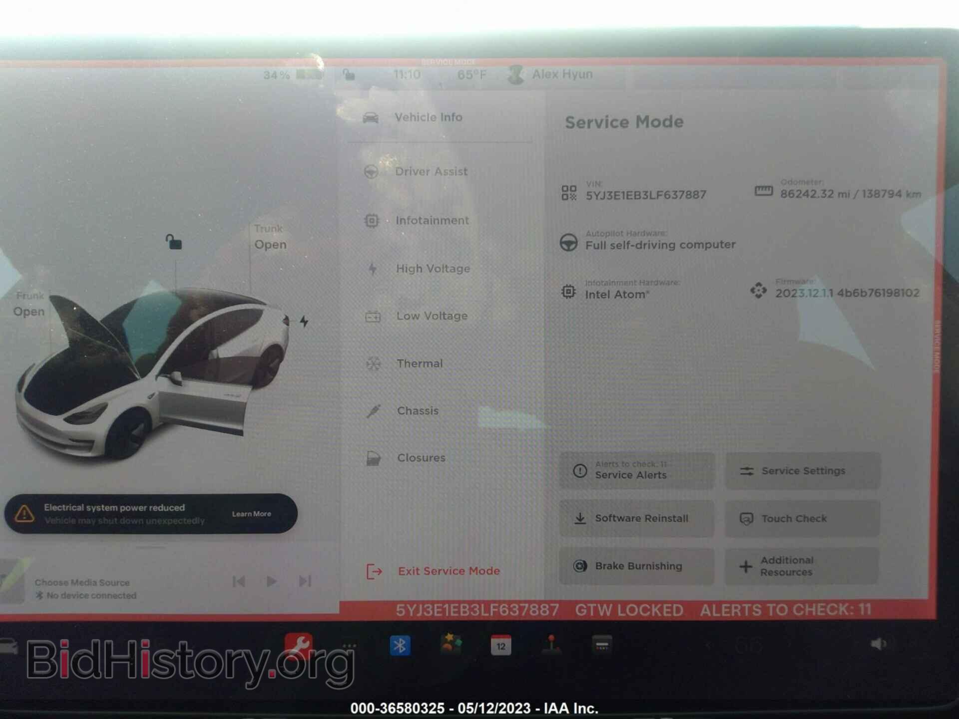 2020 TESLA MODEL 3 - VIN: 5YJ3E1EB3LF637887 - Фото 13