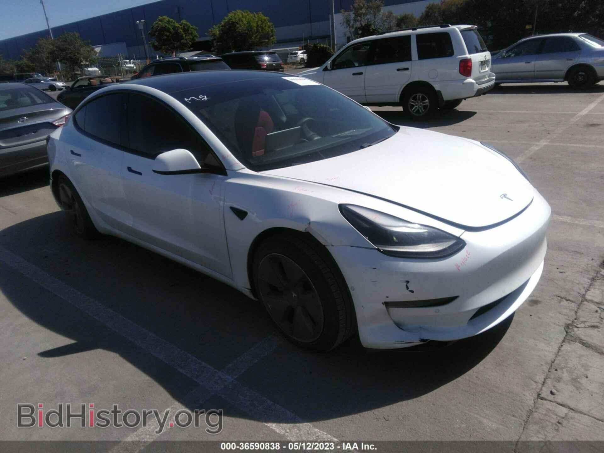 Photo 5YJ3E1EA7MF991713 - TESLA MODEL 3 2021