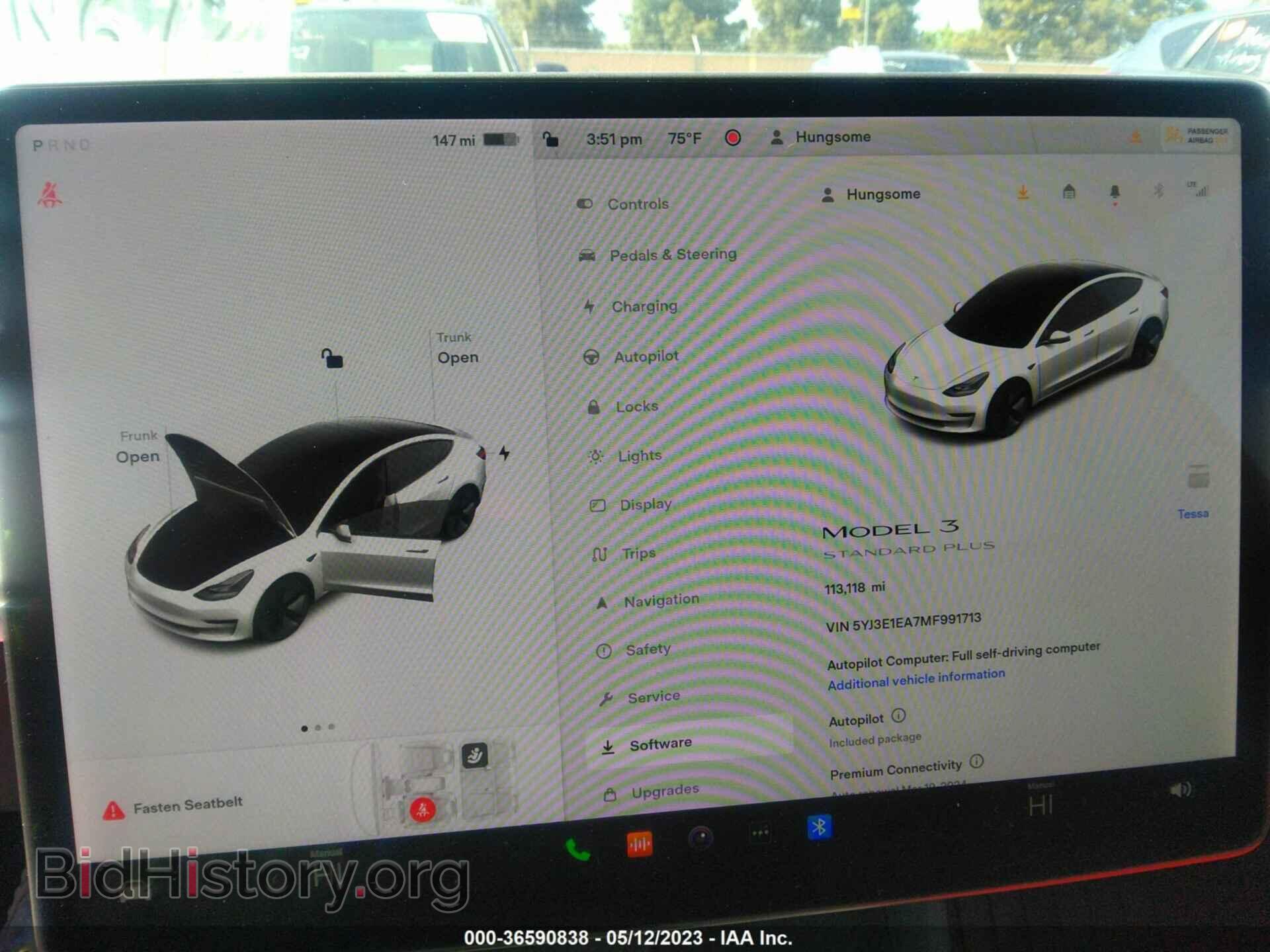 2021 TESLA MODEL 3 - VIN: 5YJ3E1EA7MF991713 - Photo 7