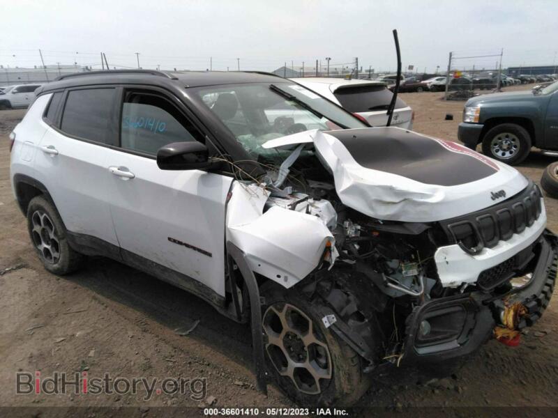 2022 Jeep COMPASS Trailhawk (VIN 3C4NJDDB6NT230786) — photo 1 of 10, IAAI, damage: front end