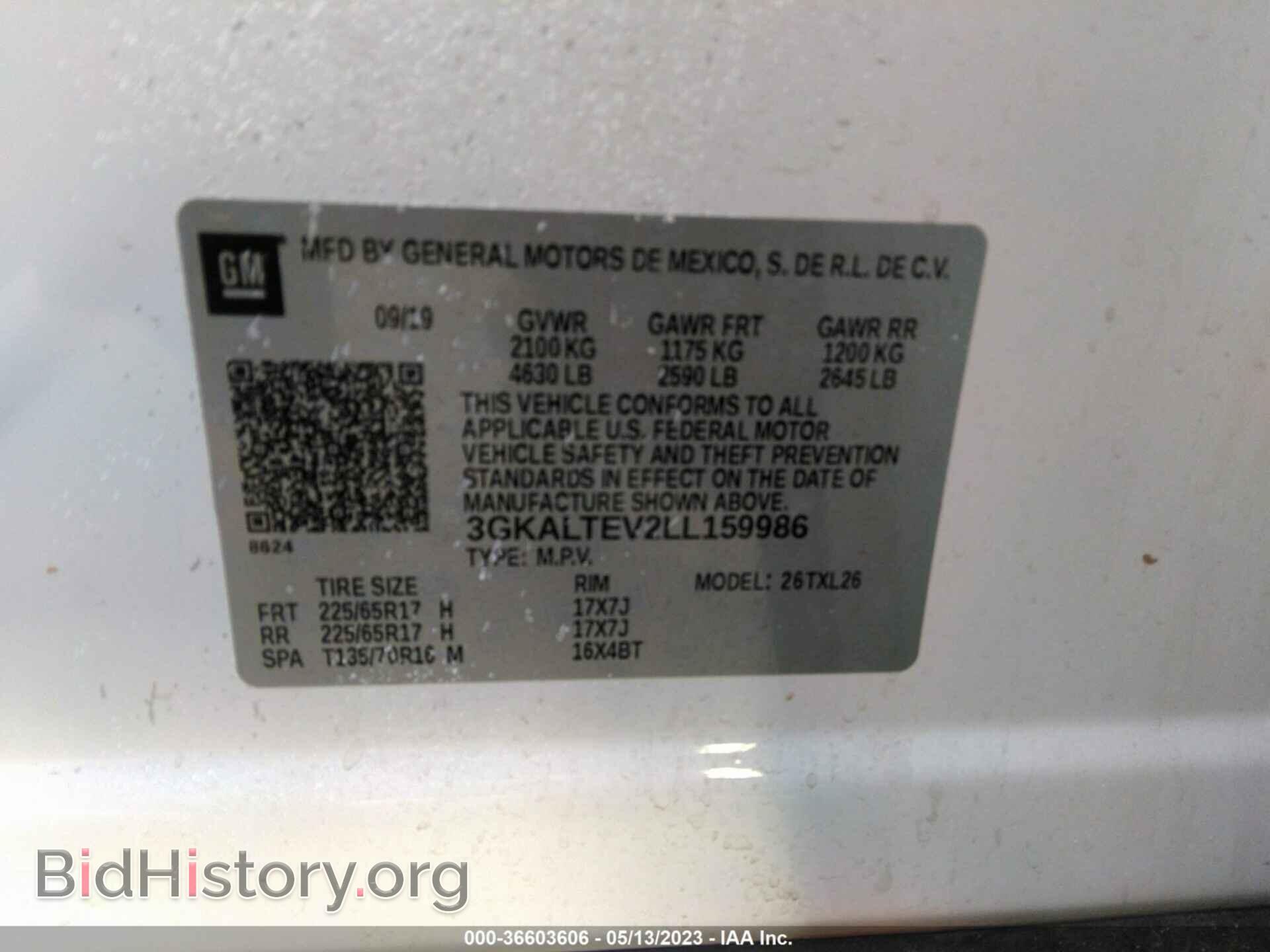 2020 GMC TERRAIN - VIN: 3GKALTEV2LL159986 - Фото 9