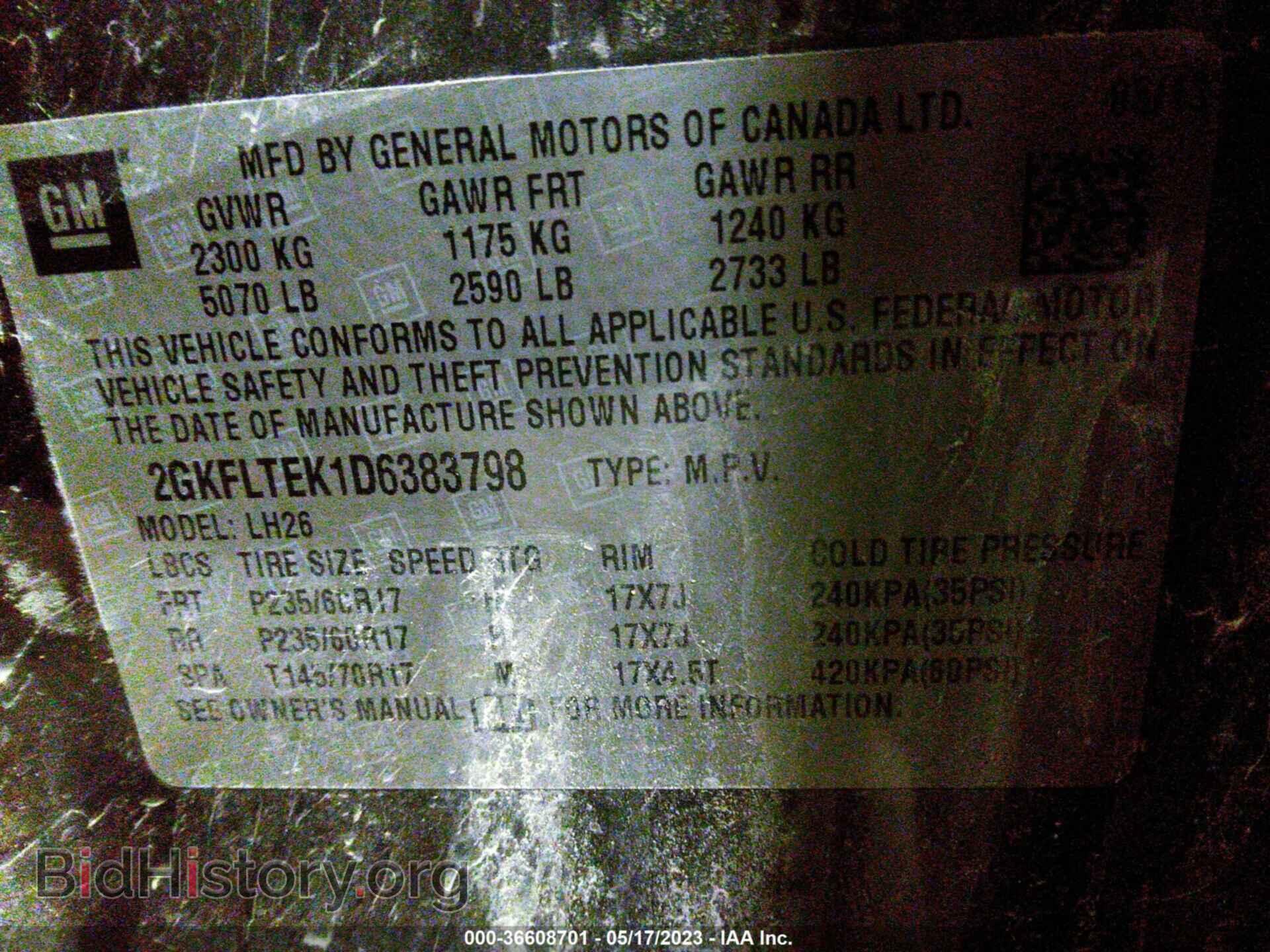 2013 GMC TERRAIN - VIN: 2GKFLTEK1D6383798 - Photo 9