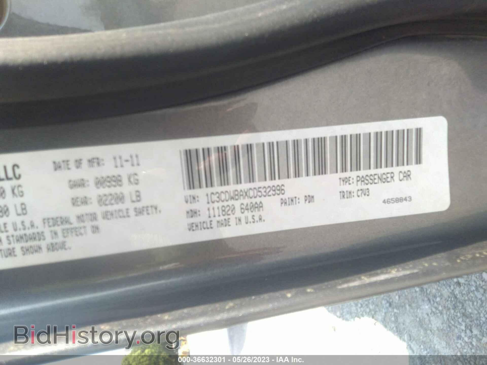 2012 DODGE CALIBER - VIN: 1C3CDWBAXCD532996 - Photo 9