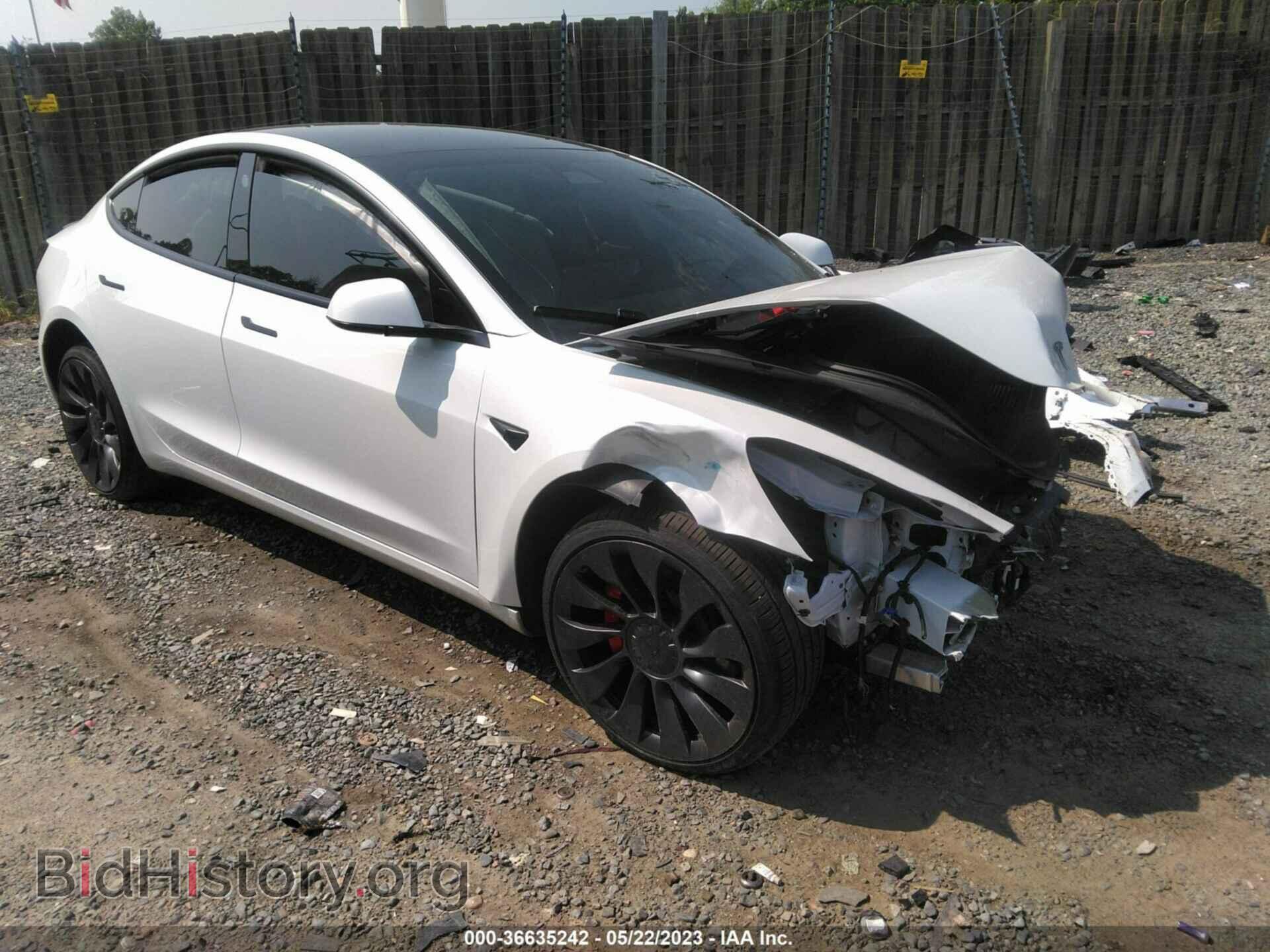 Photo 5YJ3E1EC0MF037032 - TESLA MODEL 3 2021