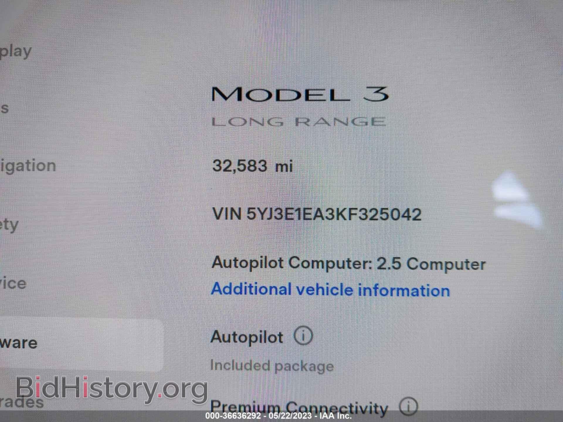 2019 TESLA MODEL 3 - VIN: 5YJ3E1EA3KF325042 - Фото 7