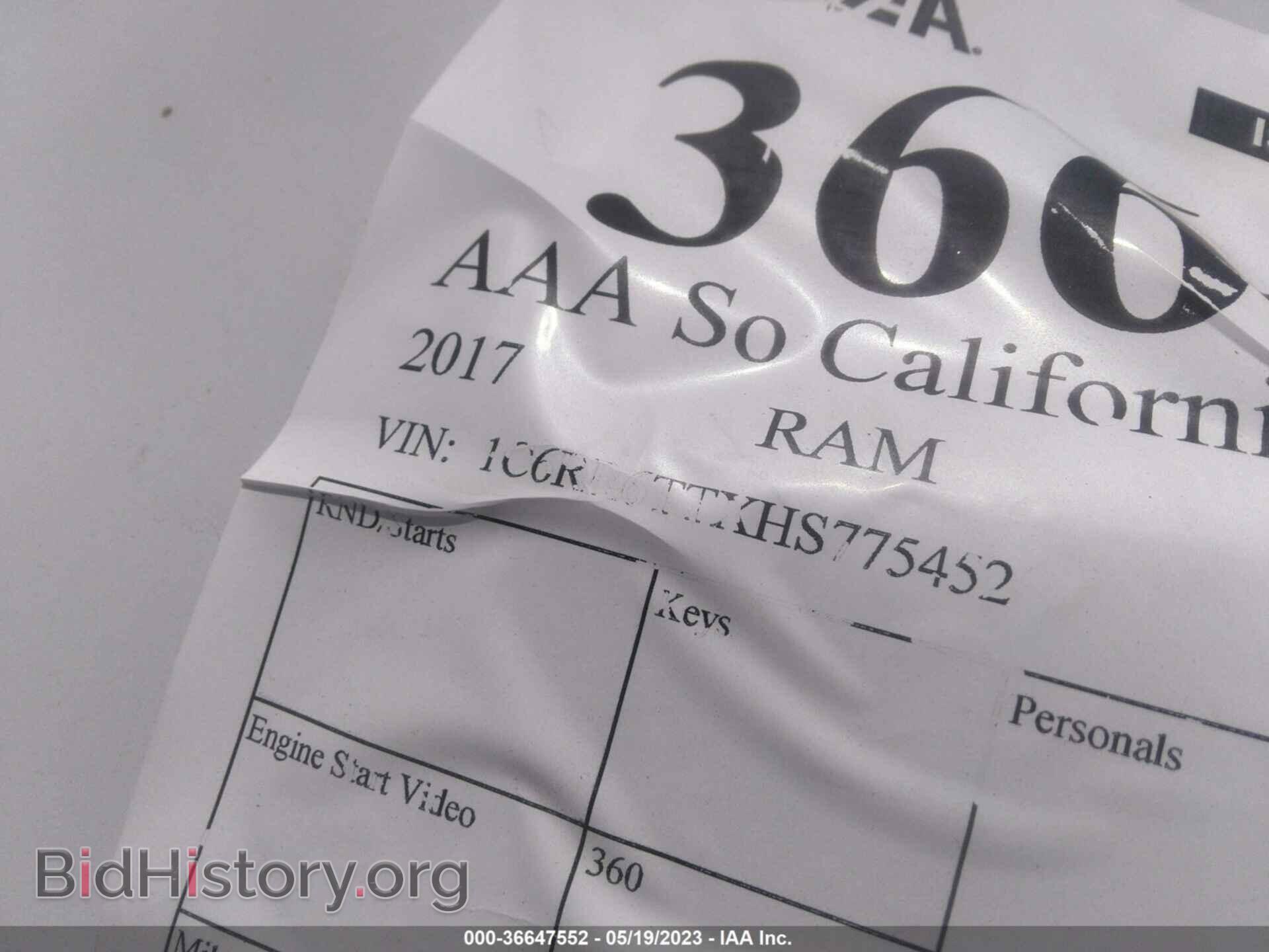 2017 RAM 1500 - VIN: 1C6RR6TTXHS775452 - Фото 9