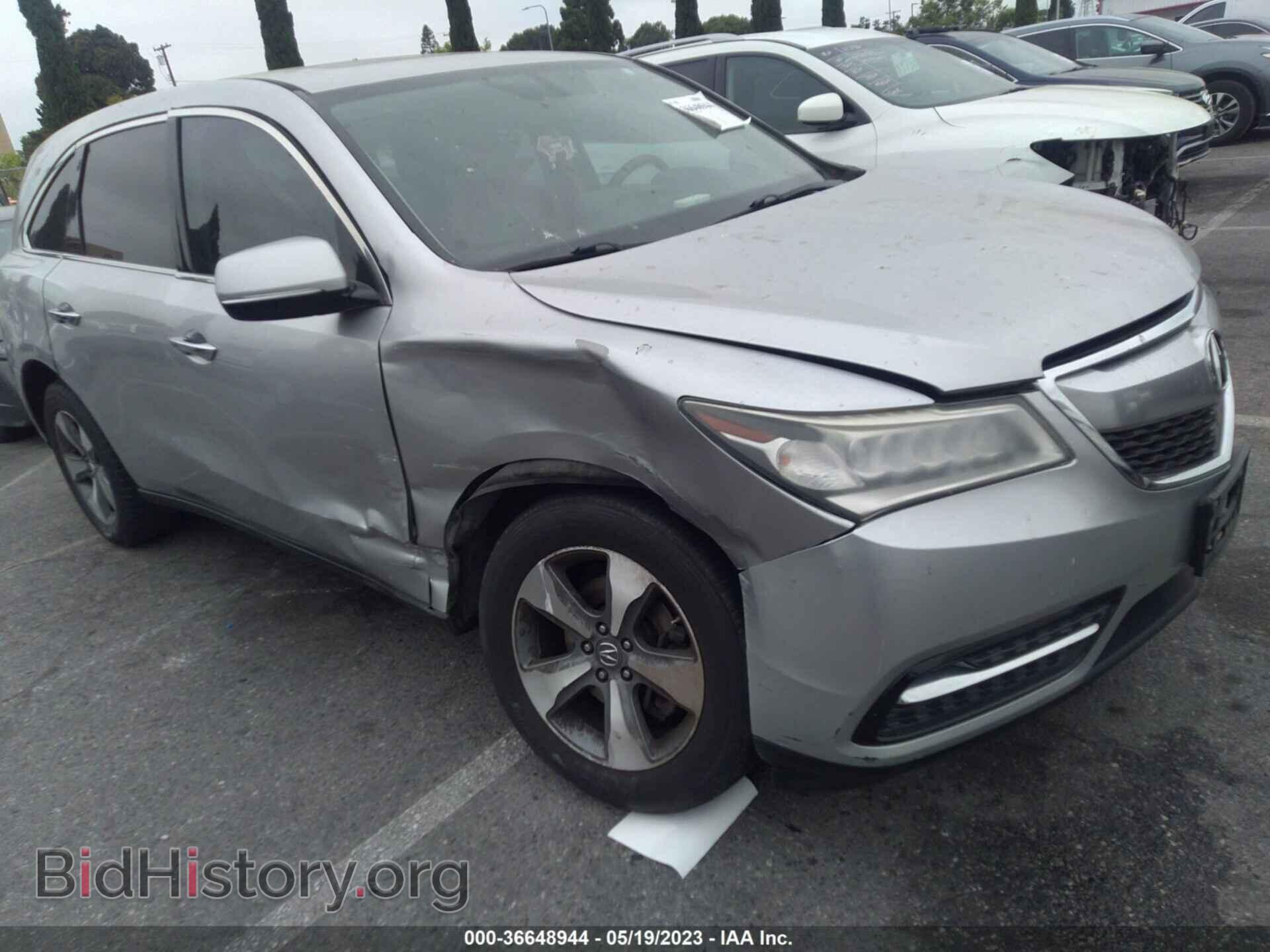 Photo 5FRYD3H22EB009398 - ACURA MDX 2014
