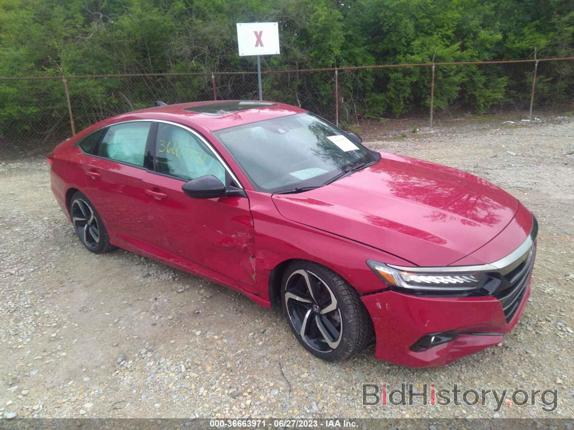 Photo 1HGCV2F38MA009770 - HONDA ACCORD SEDAN 2021