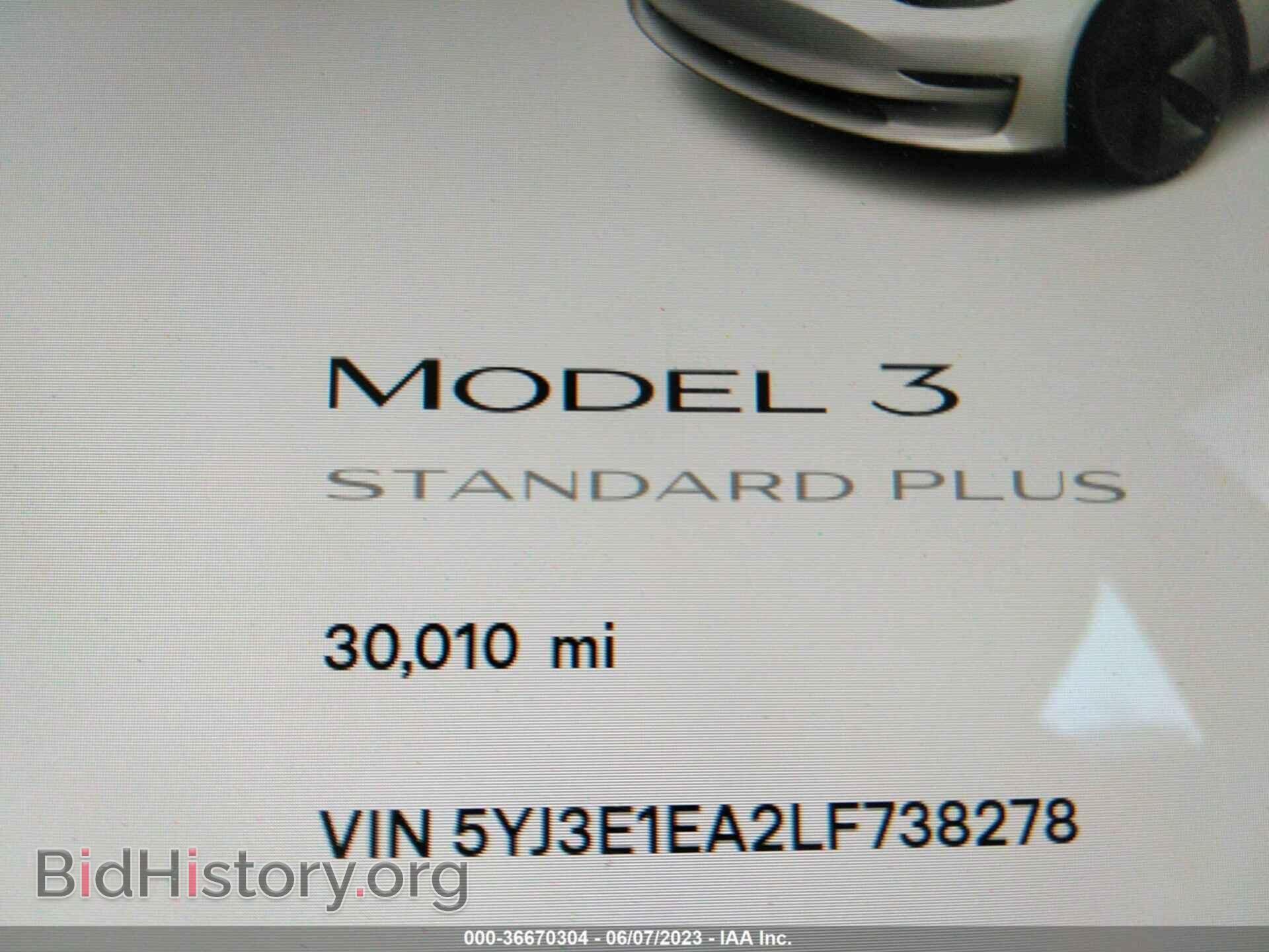 2020 TESLA MODEL 3 - VIN: 5YJ3E1EA2LF738278 - Фото 7
