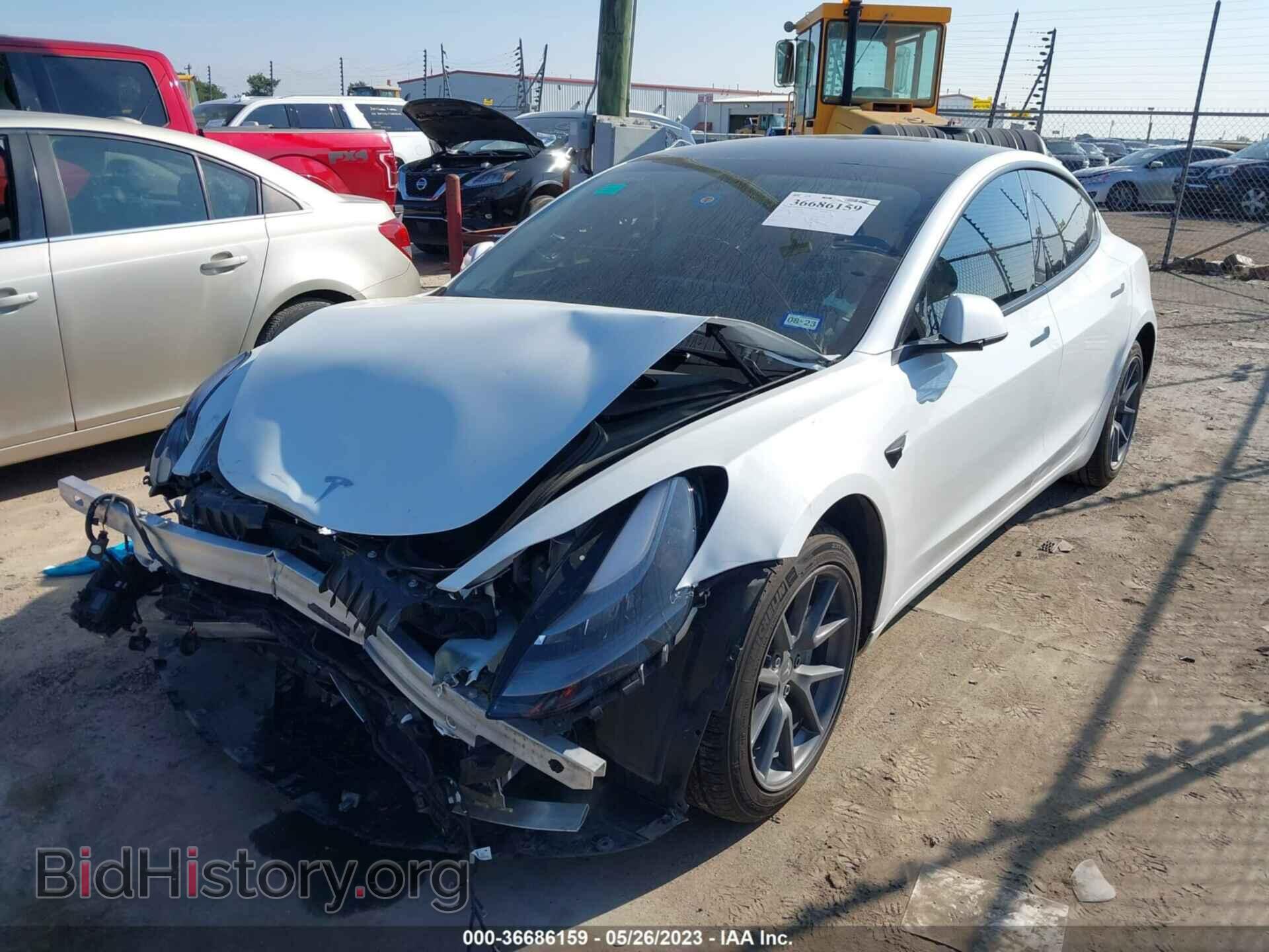 2022 TESLA MODEL 3 - VIN: 5YJ3E1EB6NF335478 - Фото 2