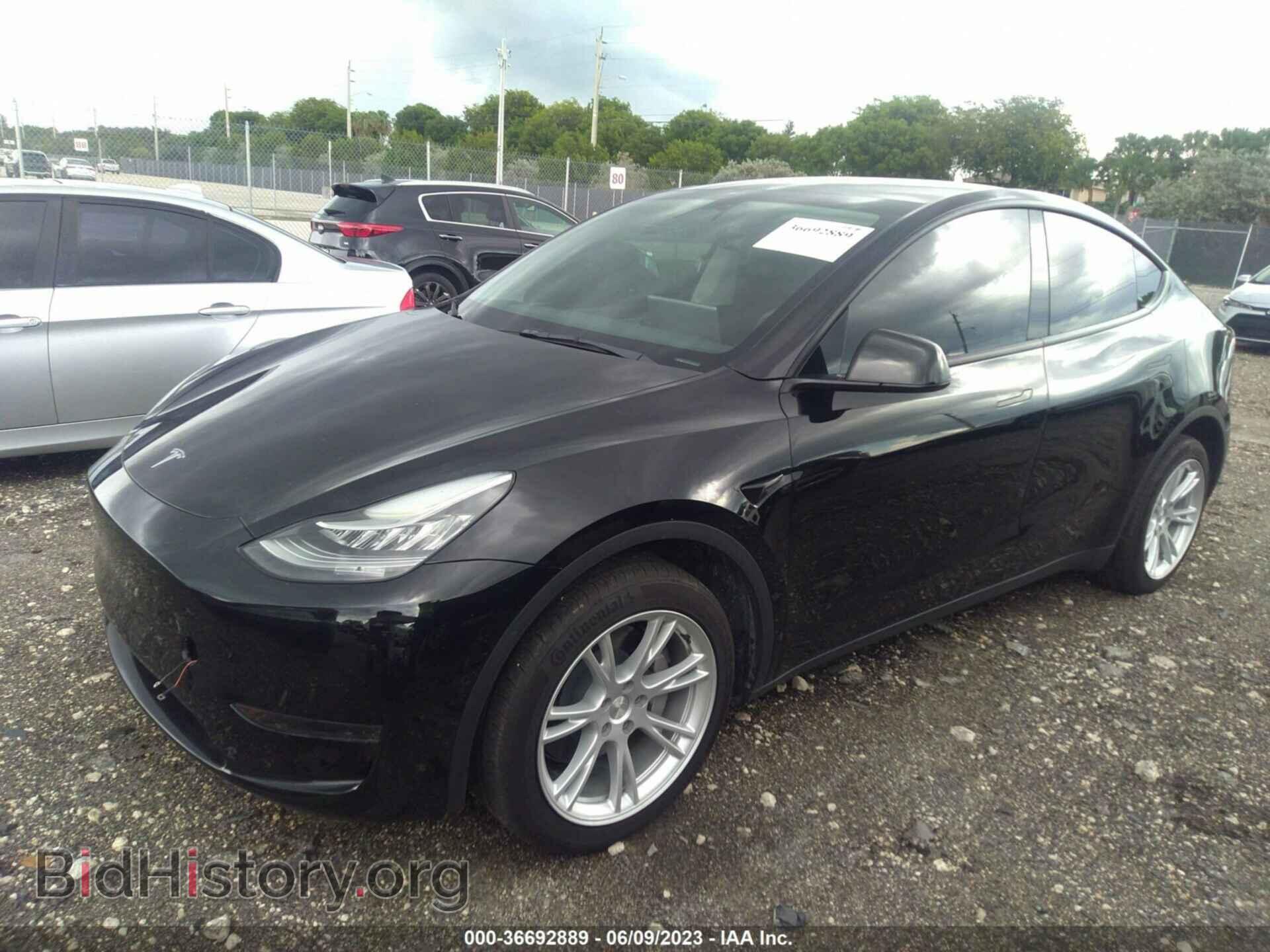 2022 TESLA MODEL Y - VIN: 7SAYGDEEXNF435145 - Фото 2
