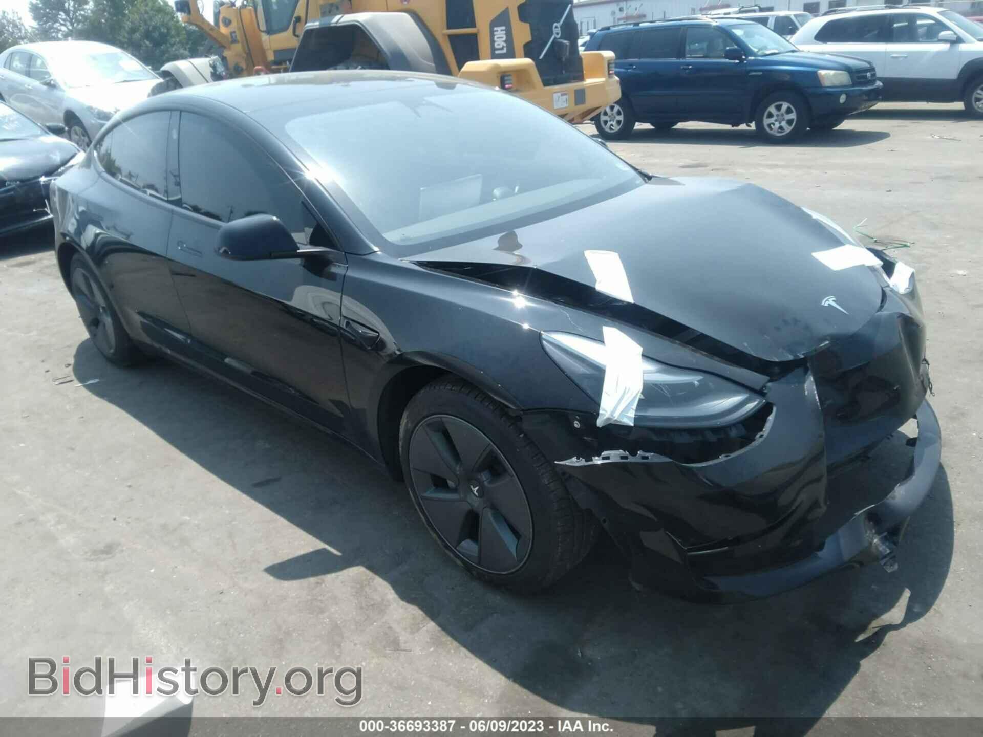 Photo 5YJ3E1EA4NF252204 - TESLA MODEL 3 2022