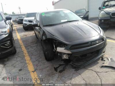 2015 Dodge DART SXT, черный — VIN 1C3CDFBB0FD368722, IAAI