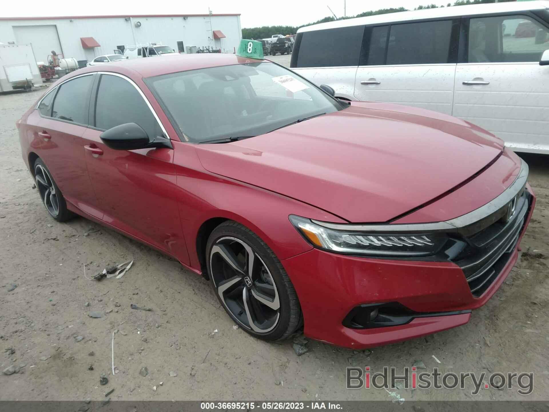 Photo 1HGCV1F48MA044635 - HONDA ACCORD SEDAN 2021