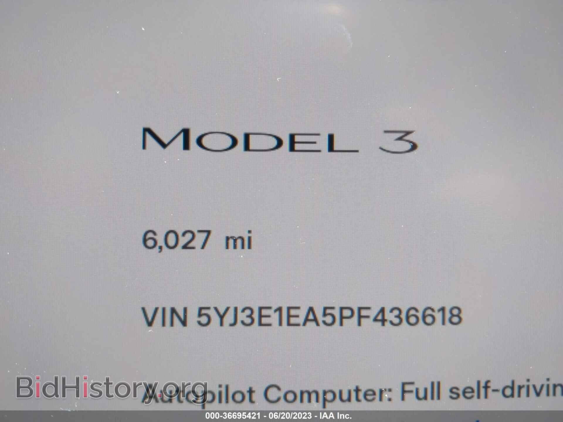 2023 TESLA MODEL 3 - VIN: 5YJ3E1EA5PF436618 - Photo 7