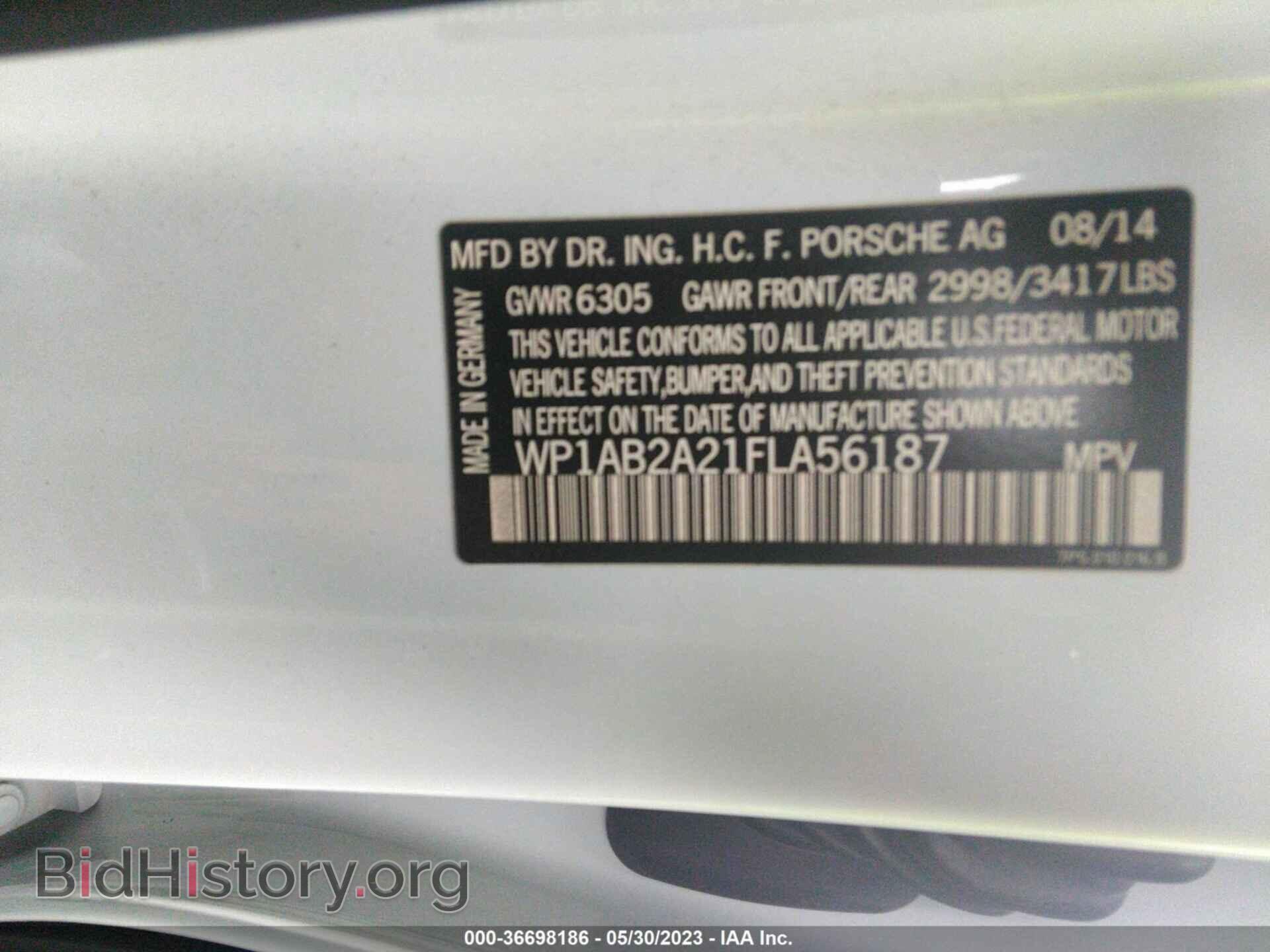 2015 PORSCHE CAYENNE - VIN: WP1AB2A21FLA56187 - Фото 9
