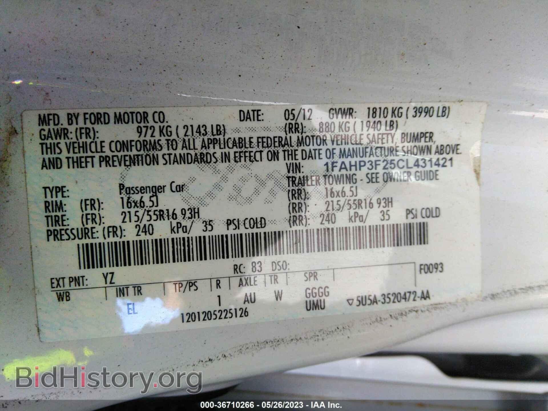 2012 FORD FOCUS - VIN: 1FAHP3F25CL431421 - Photo 9