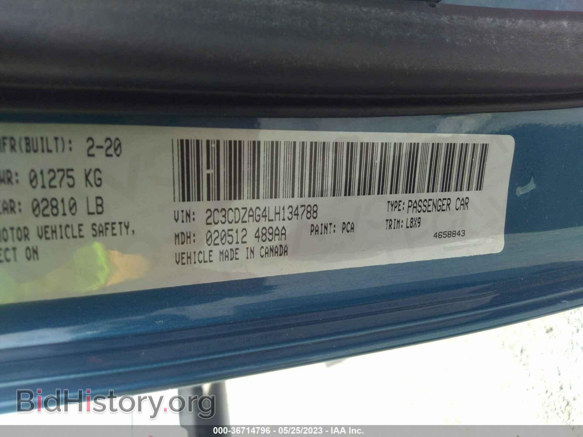 2020 DODGE CHALLENGER - VIN: 2C3CDZAG4LH134788 - Фото 9
