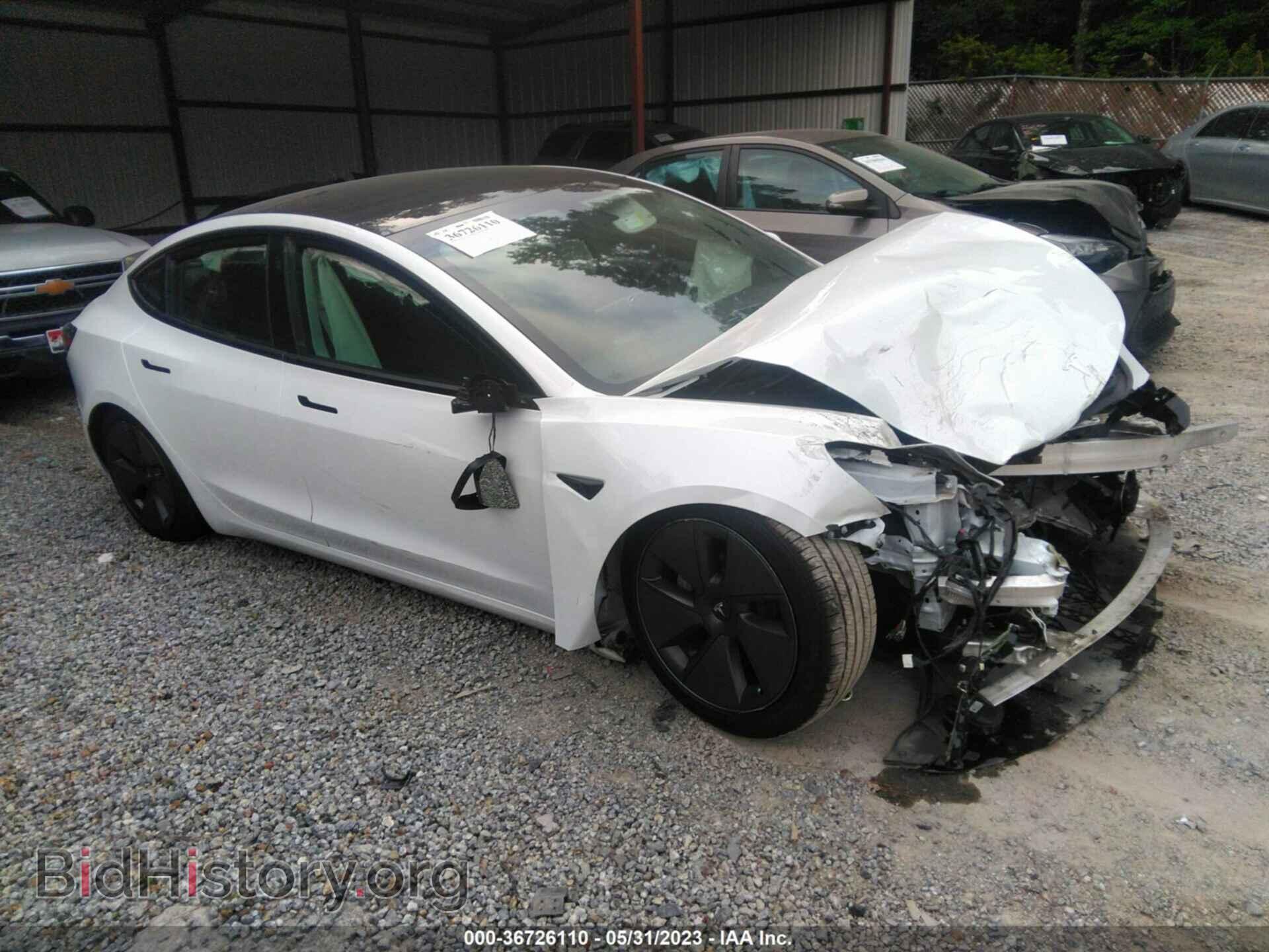 Photo 5YJ3E1EA5MF078271 - TESLA MODEL 3 2021