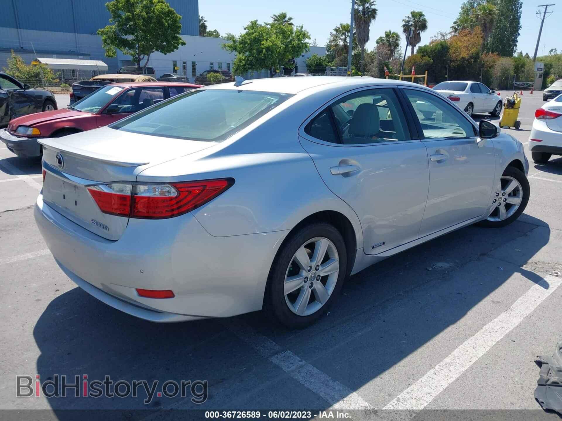 2013 LEXUS ES 300H - VIN: JTHBW1GG3D2019392 - Фото 4