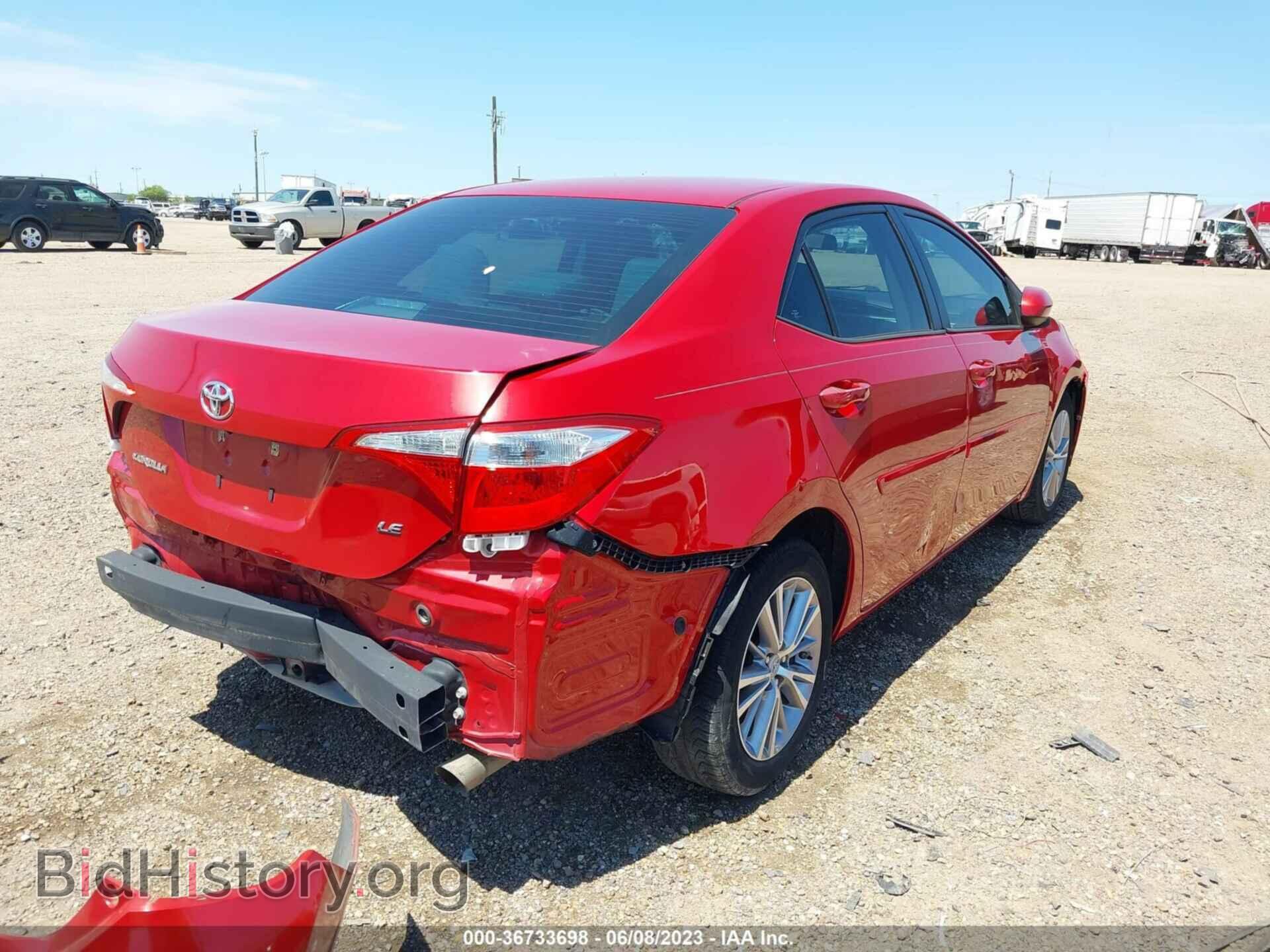 2014 TOYOTA COROLLA - VIN: 2T1BURHE2EC084742 - Фото 4