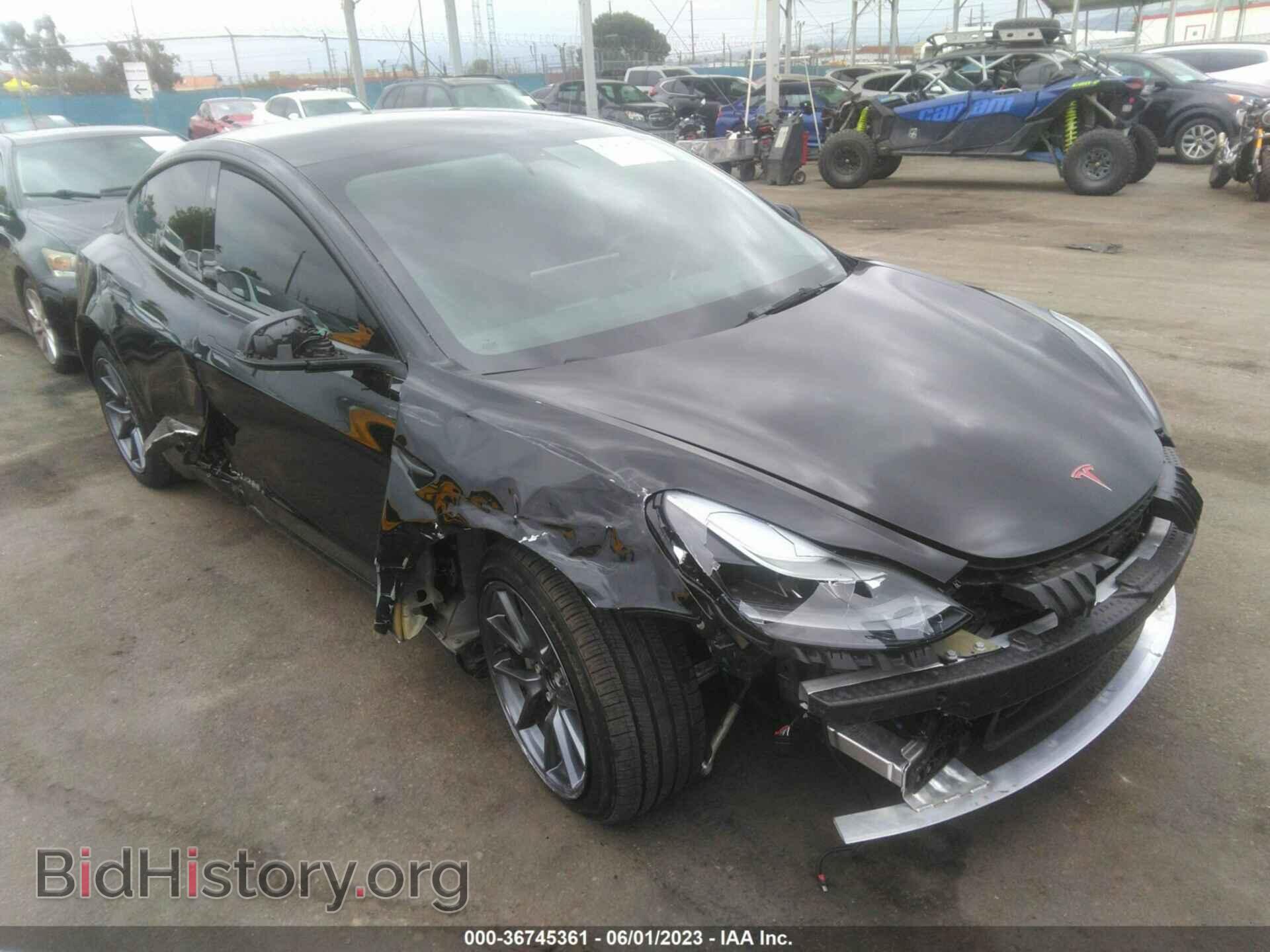 Photo 5YJ3E1EA2NF319088 - TESLA MODEL 3 2022
