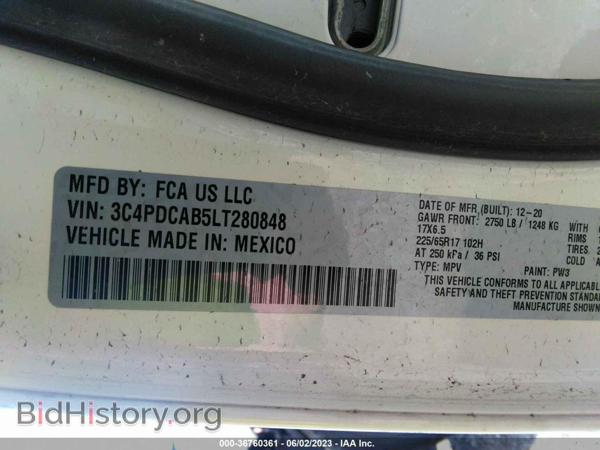 2020 DODGE JOURNEY - VIN: 3C4PDCAB5LT280848 - Фото 9