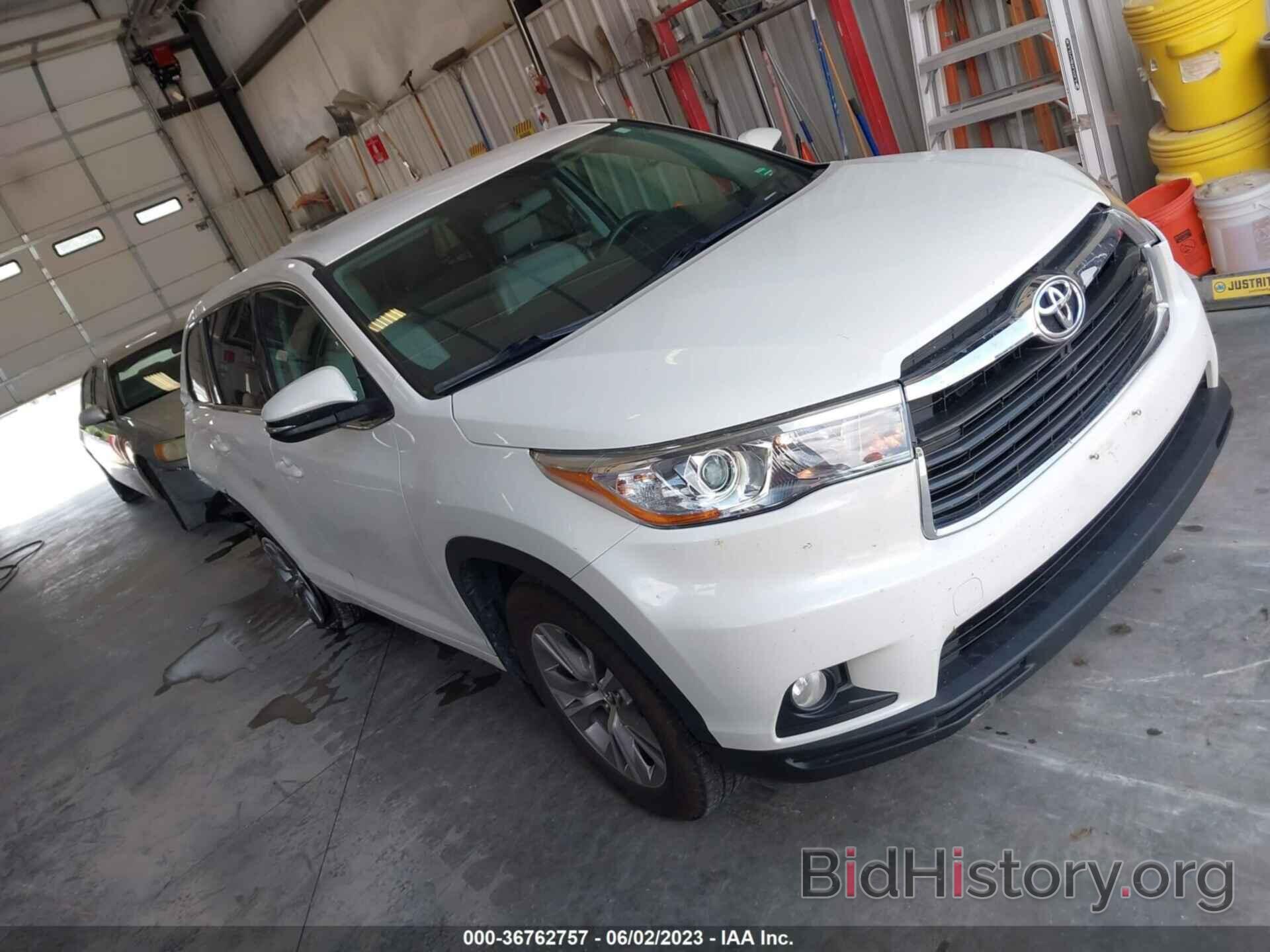 Фотография 5TDBKRFHXGS311690 - TOYOTA HIGHLANDER 2016