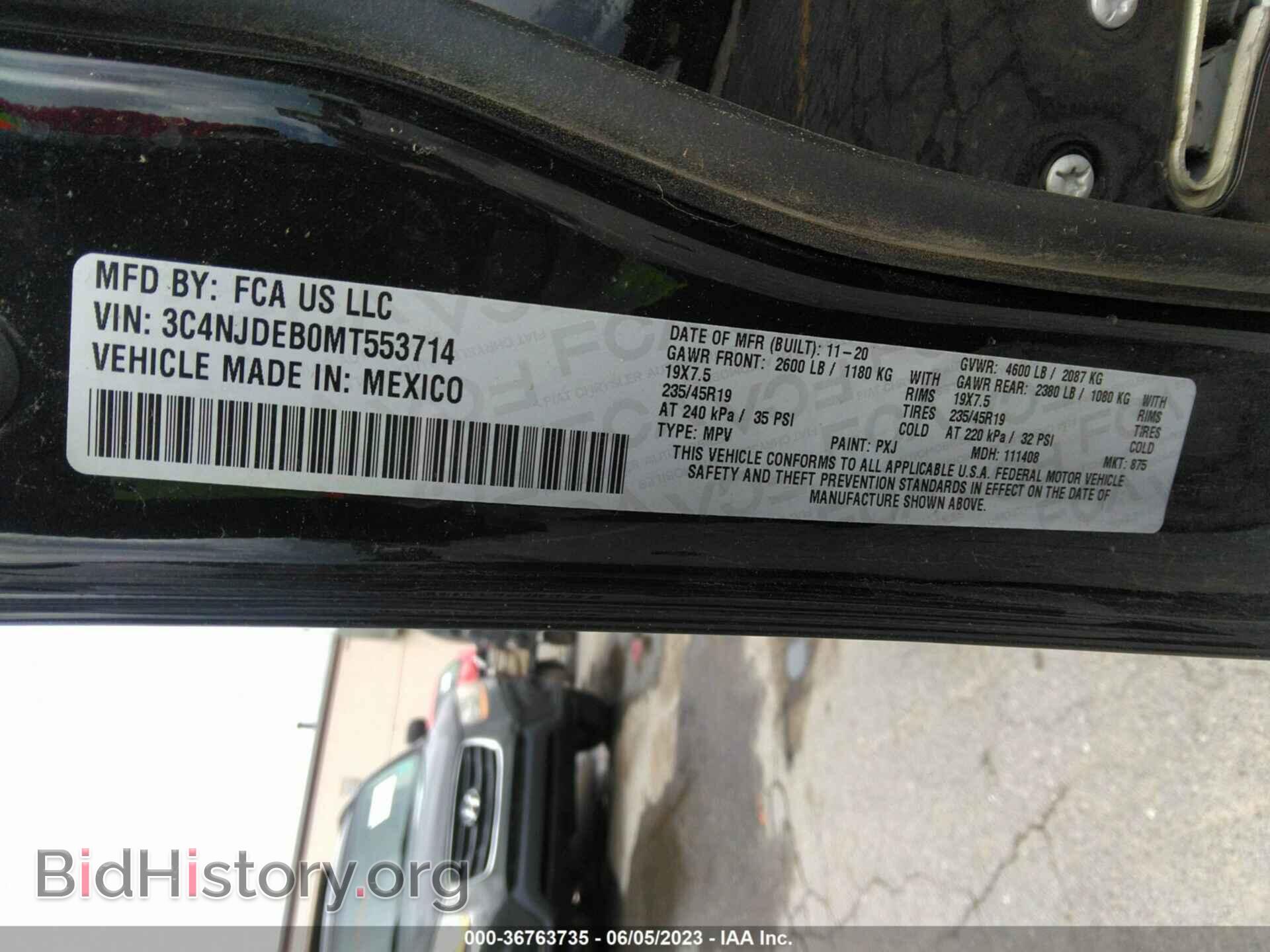 2021 JEEP COMPASS - VIN: 3C4NJDEB0MT553714 - Фото 9