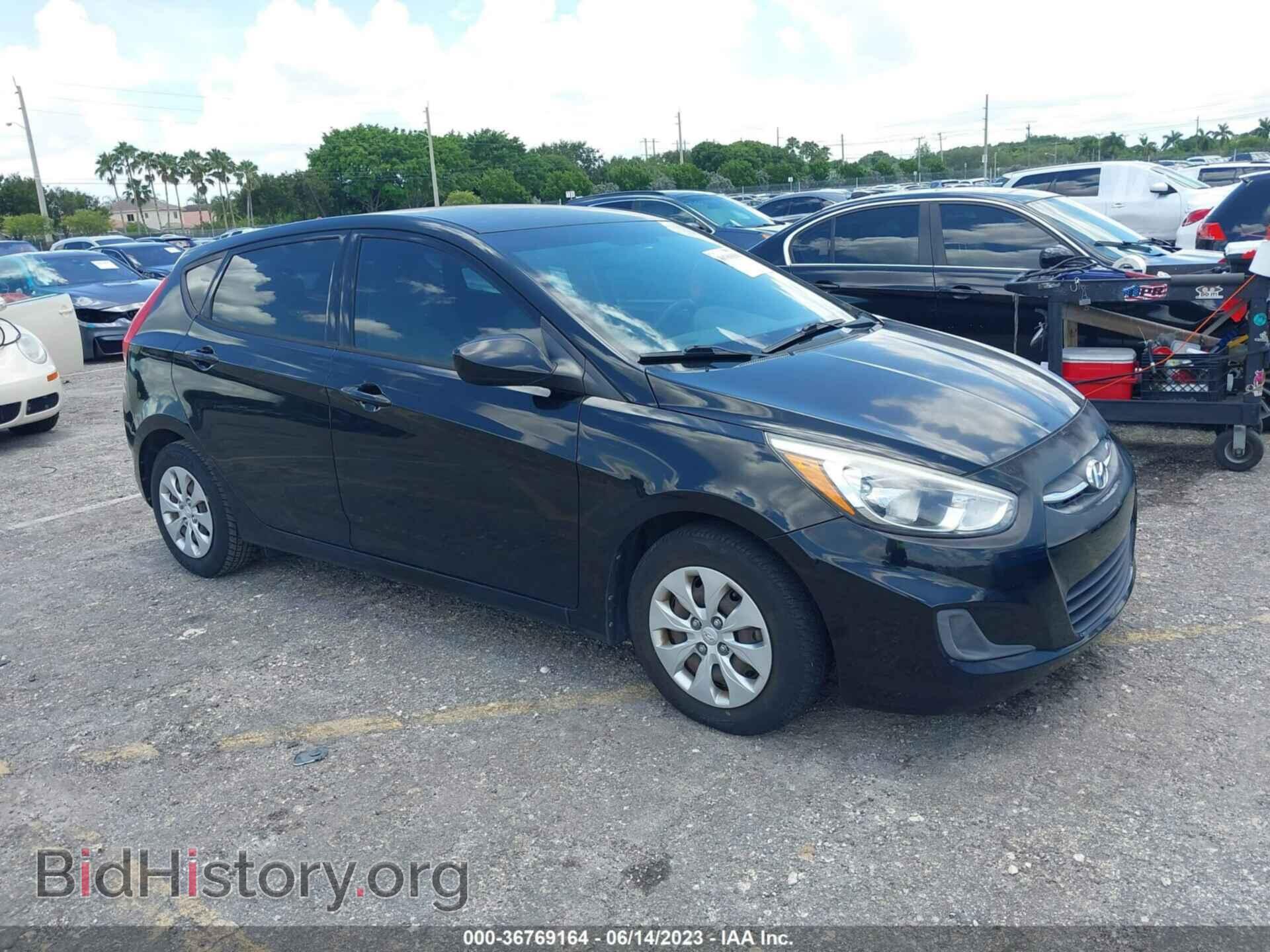 Photo KMHCT5AE2GU295614 - HYUNDAI ACCENT 2016