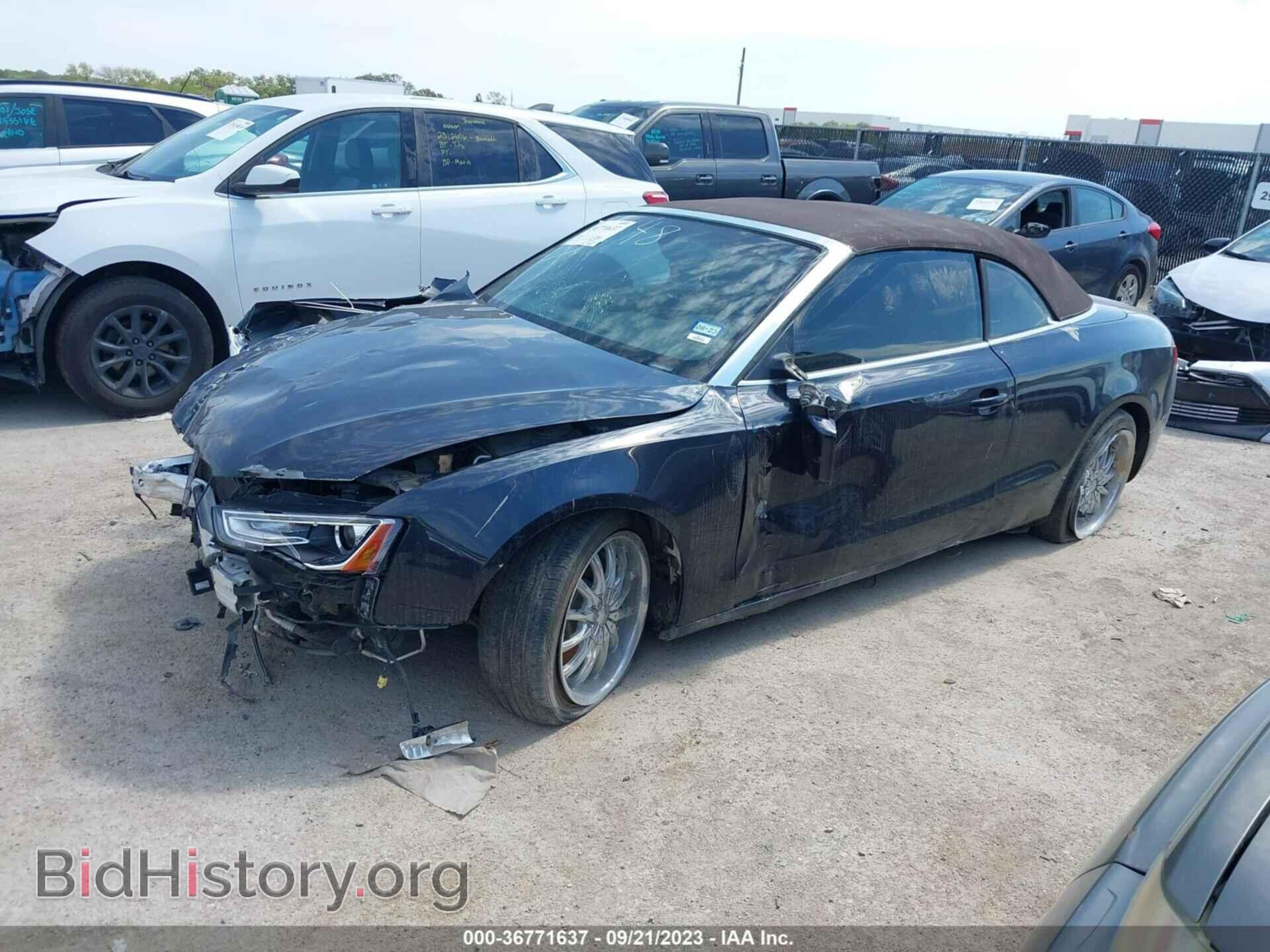 2013 AUDI A5 - VIN: WAULFAFH7DN014773 - Photo 2
