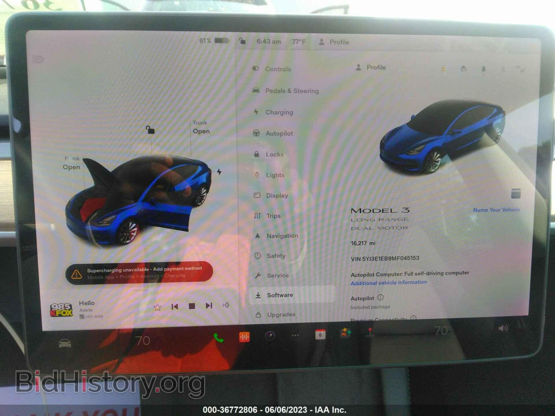 2021 TESLA MODEL 3 - VIN: 5YJ3E1EB9MF045153 - Фото 7