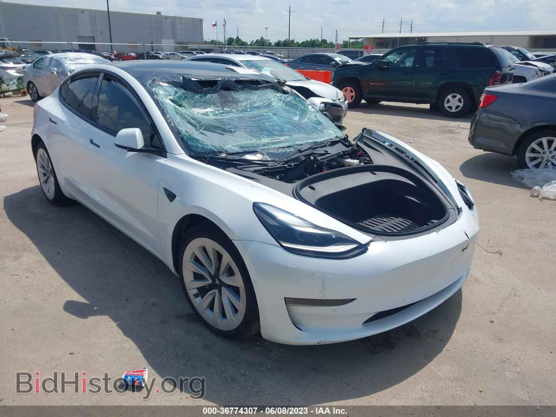 Photo 5YJ3E1EA5NF325435 - TESLA MODEL 3 2022