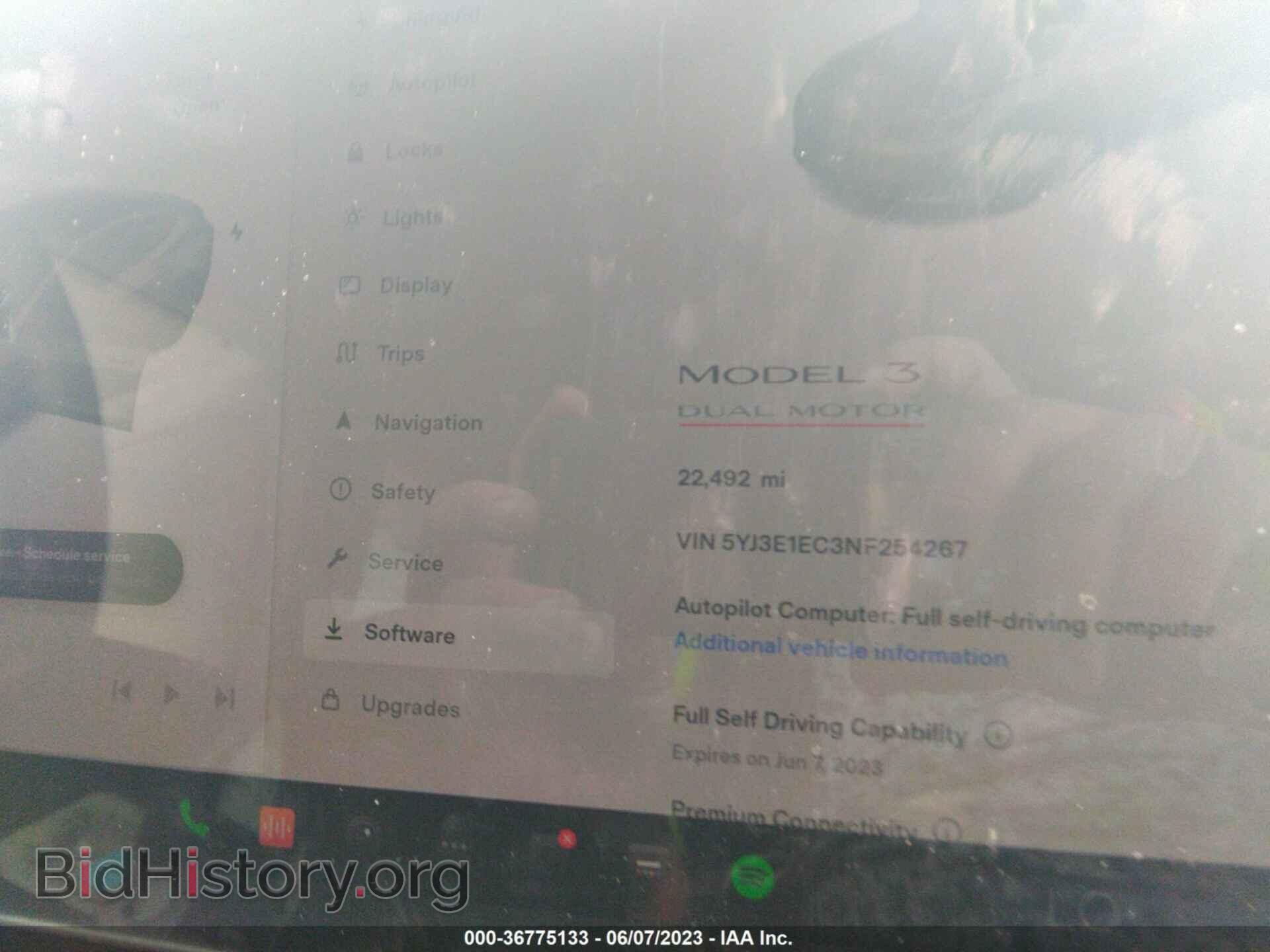 2022 TESLA MODEL 3 - VIN: 5YJ3E1EC3NF254267 - Фото 7