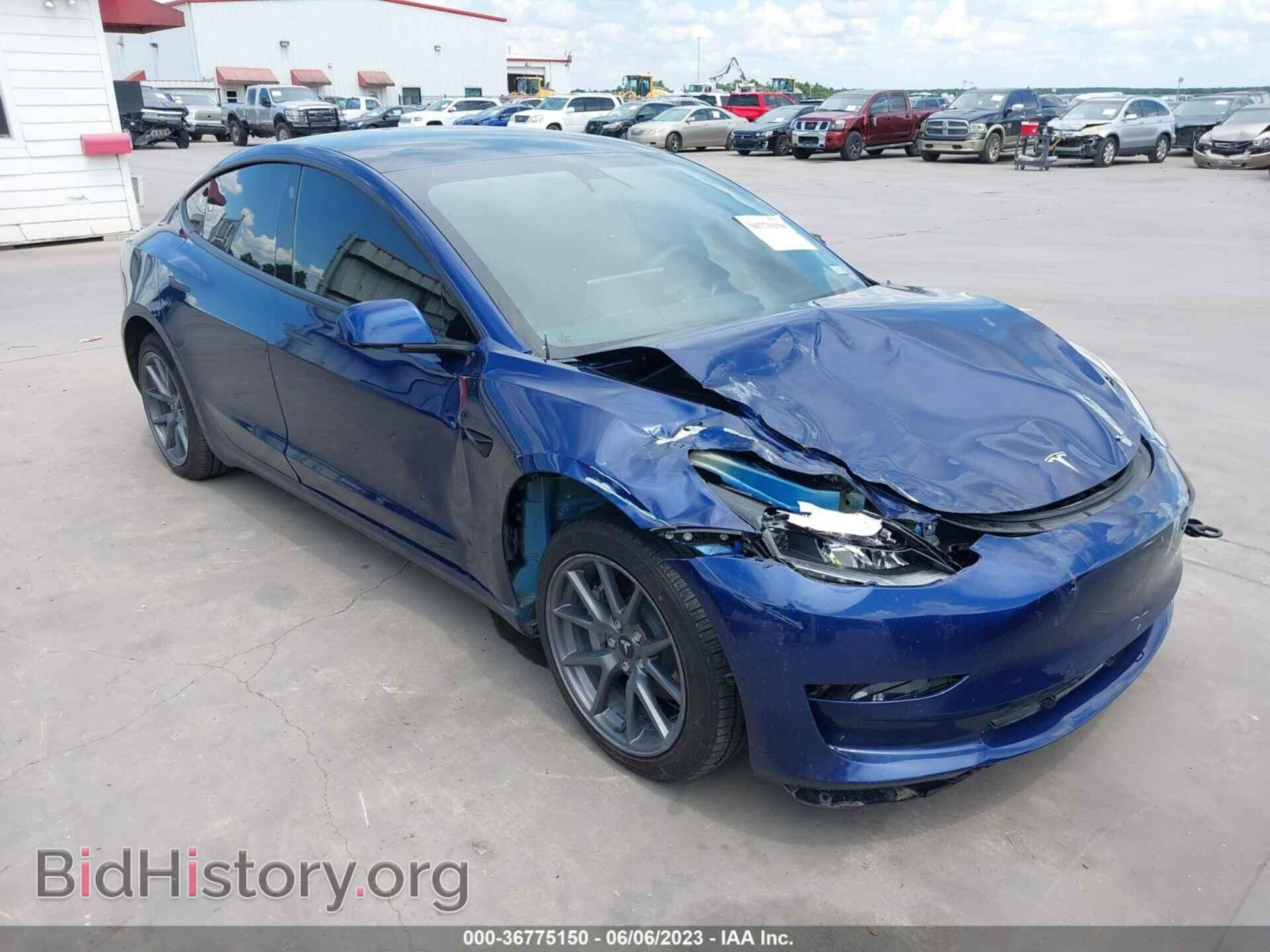 Фотография 5YJ3E1EA1NF107136 - TESLA MODEL 3 2022