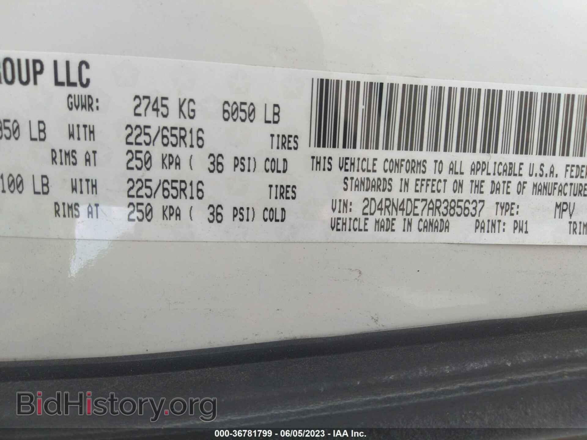 2010 DODGE GRAND CARAVAN - VIN: 2D4RN4DE7AR385637 - Фото 9